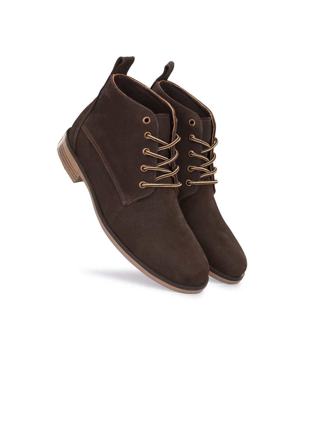 

Harrytech London Men Brown Solid Leather Regular Boots