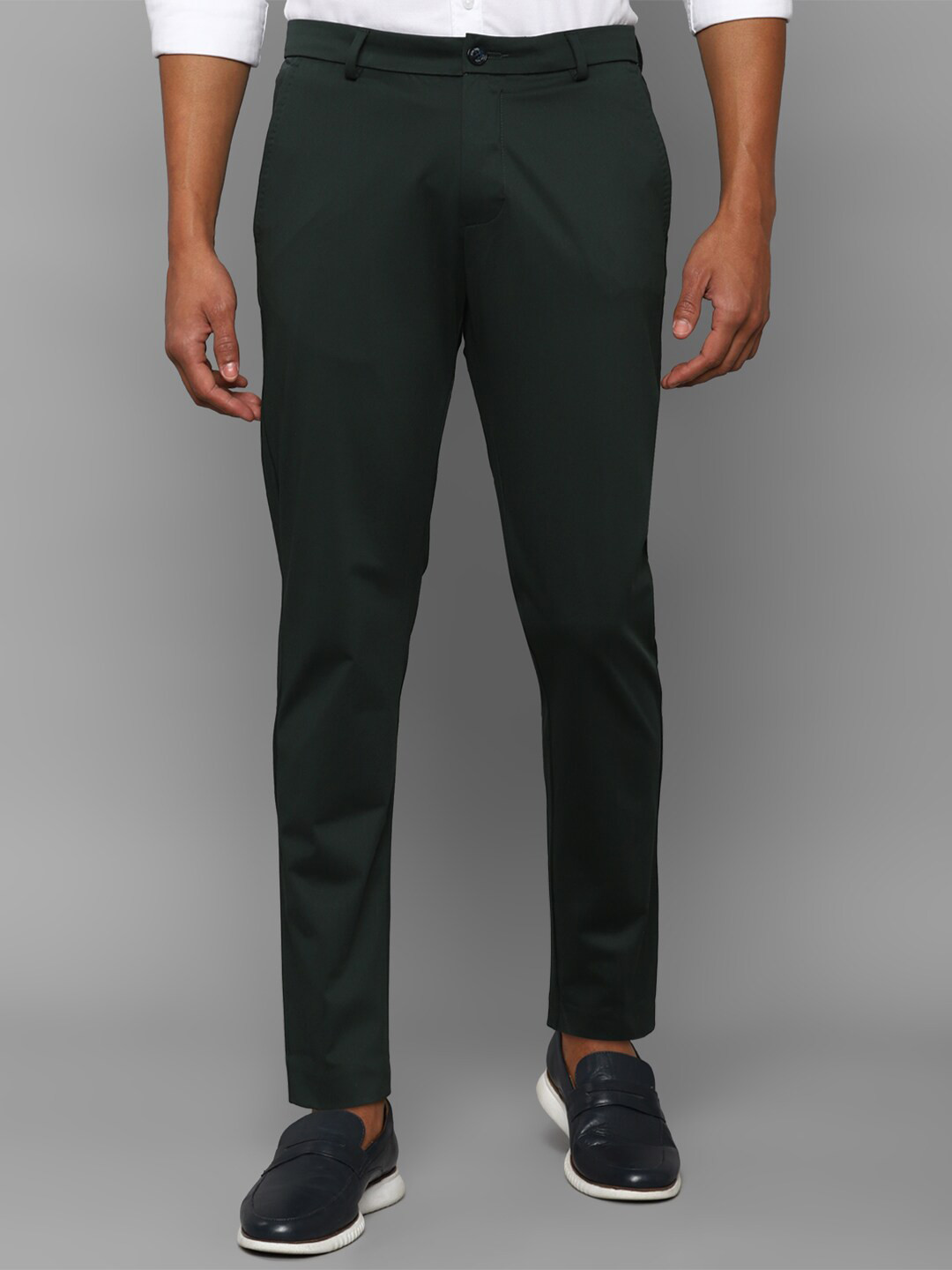 

Allen Solly Men Black Slim Fit Trousers