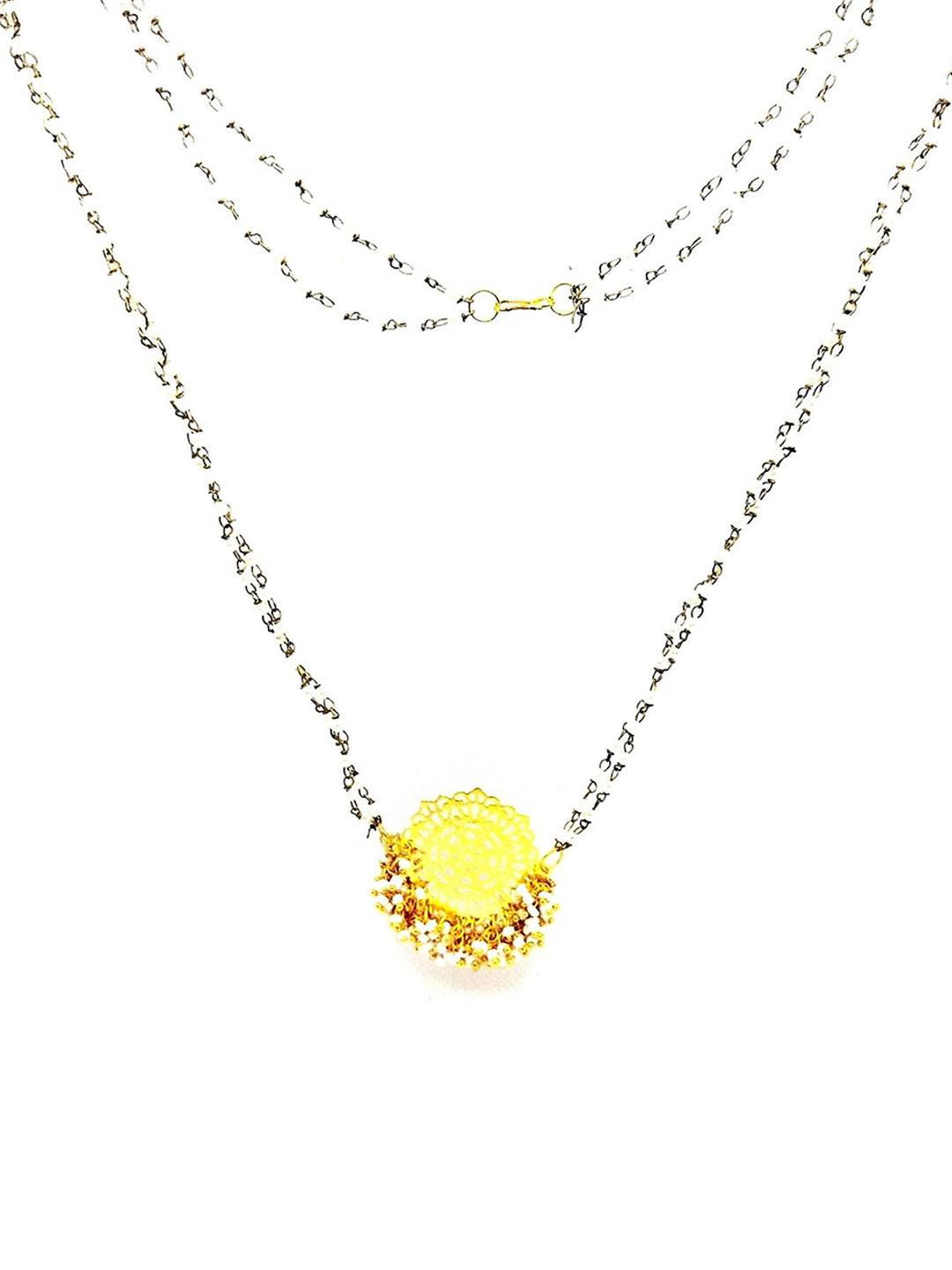 

Kshitij Jewels Gold-Plated Gold-Toned Beaded Jewellery Set