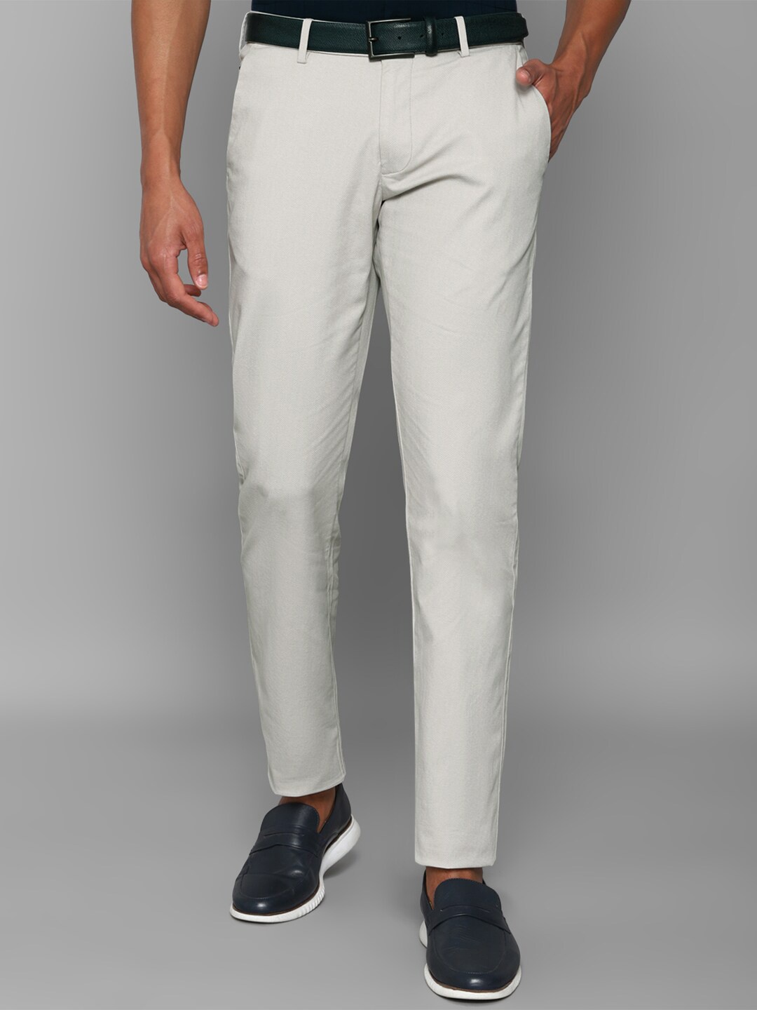 

Allen Solly Sport Men Grey Slim Fit Trousers