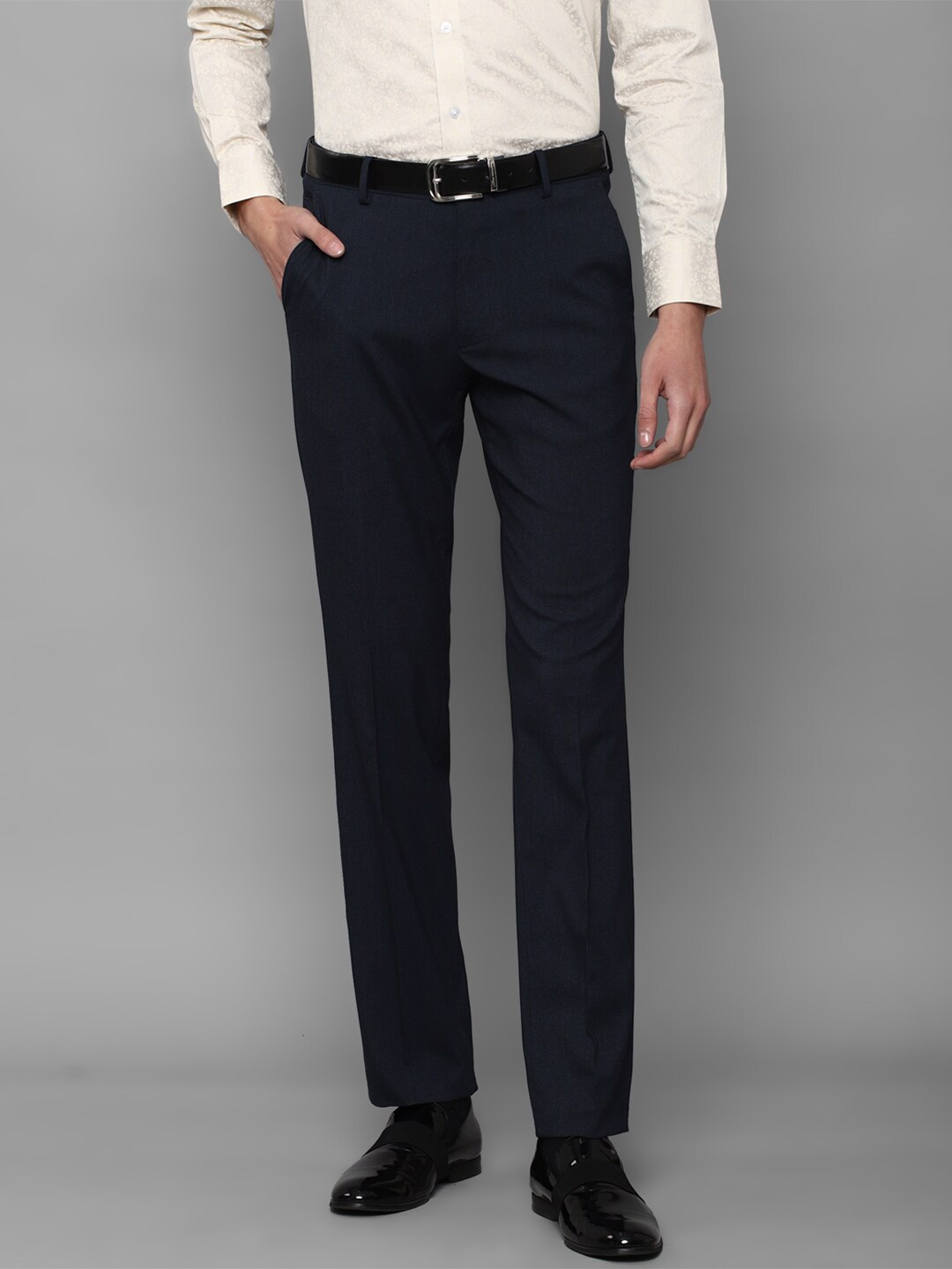 

Louis Philippe Men Navy Blue Trousers