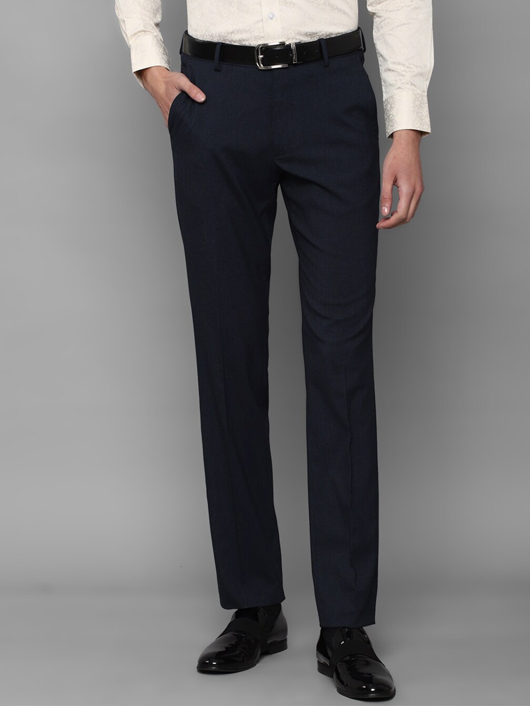 

Louis Philippe Men Navy Blue Trousers