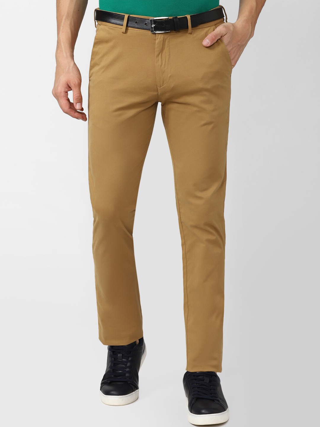 

Peter England Casuals Men Khaki Slim Fit Chinos Trousers