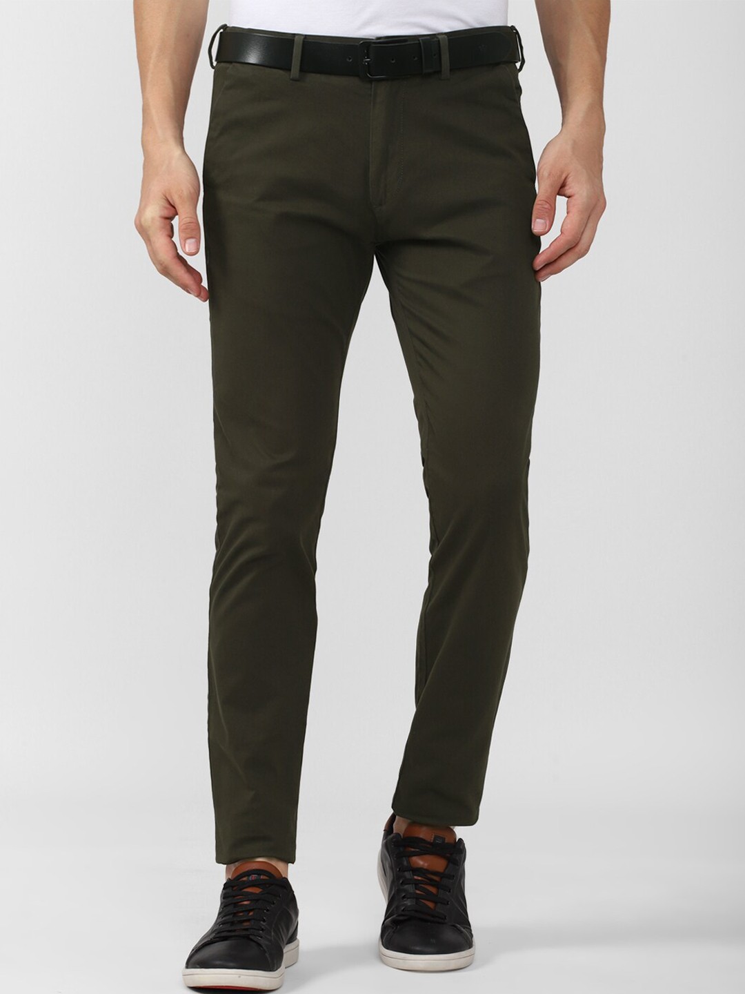 

Peter England Casuals Men Brown Slim Fit Trousers