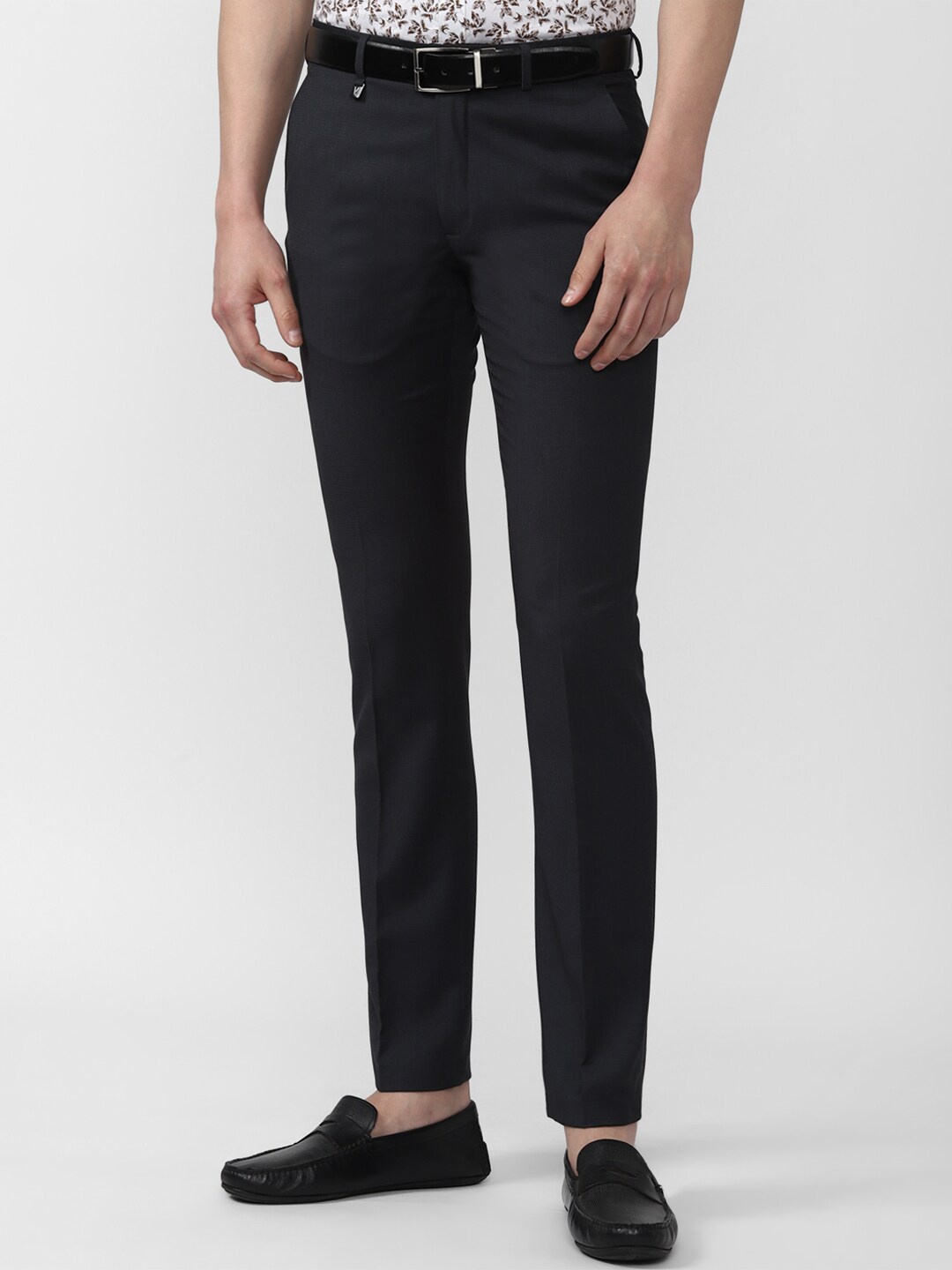 

V Dot Men Black Skinny Fit Trousers