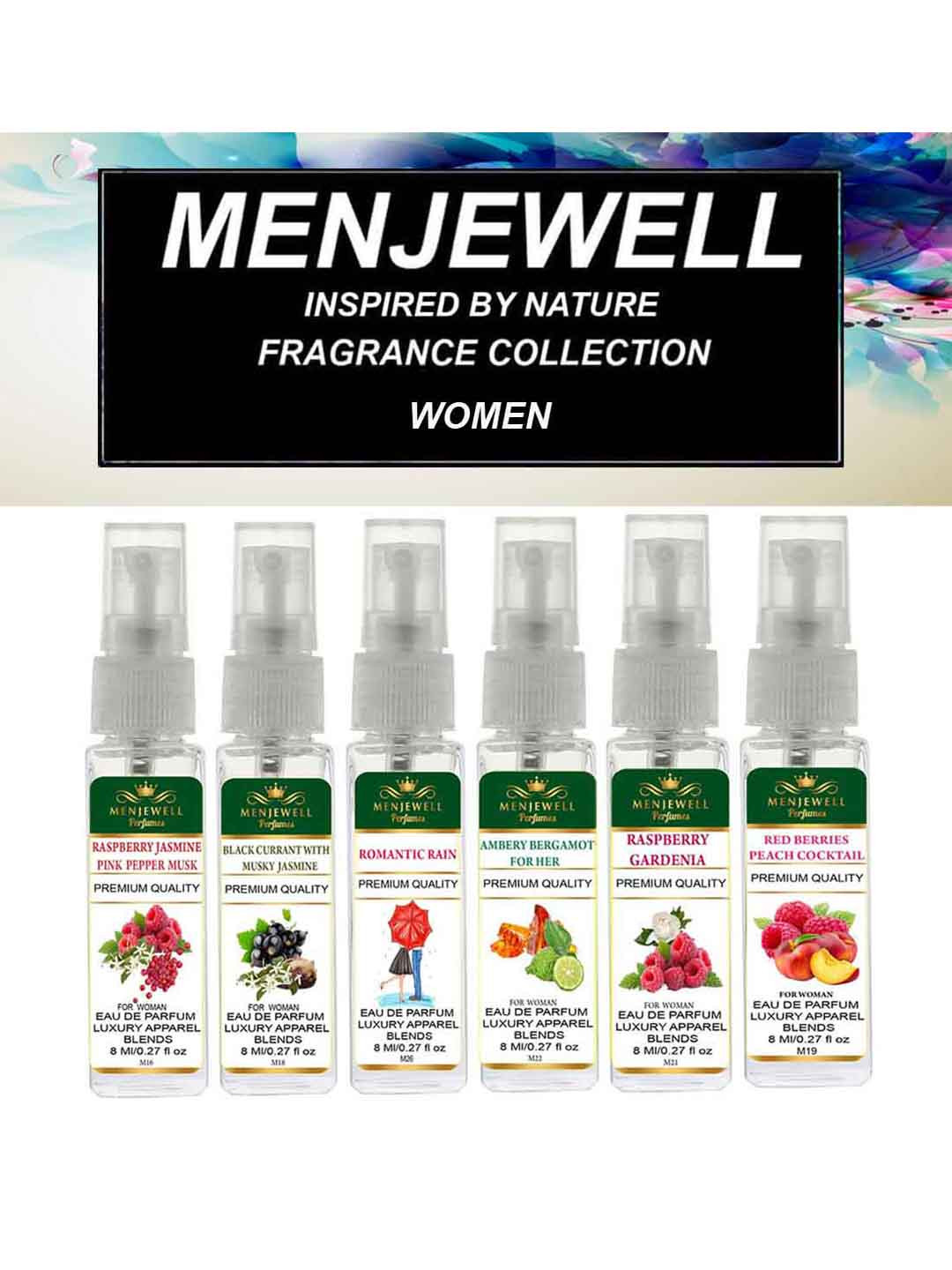 

Menjewell Set Of 6 Eau De Parfum 48ml, Yellow