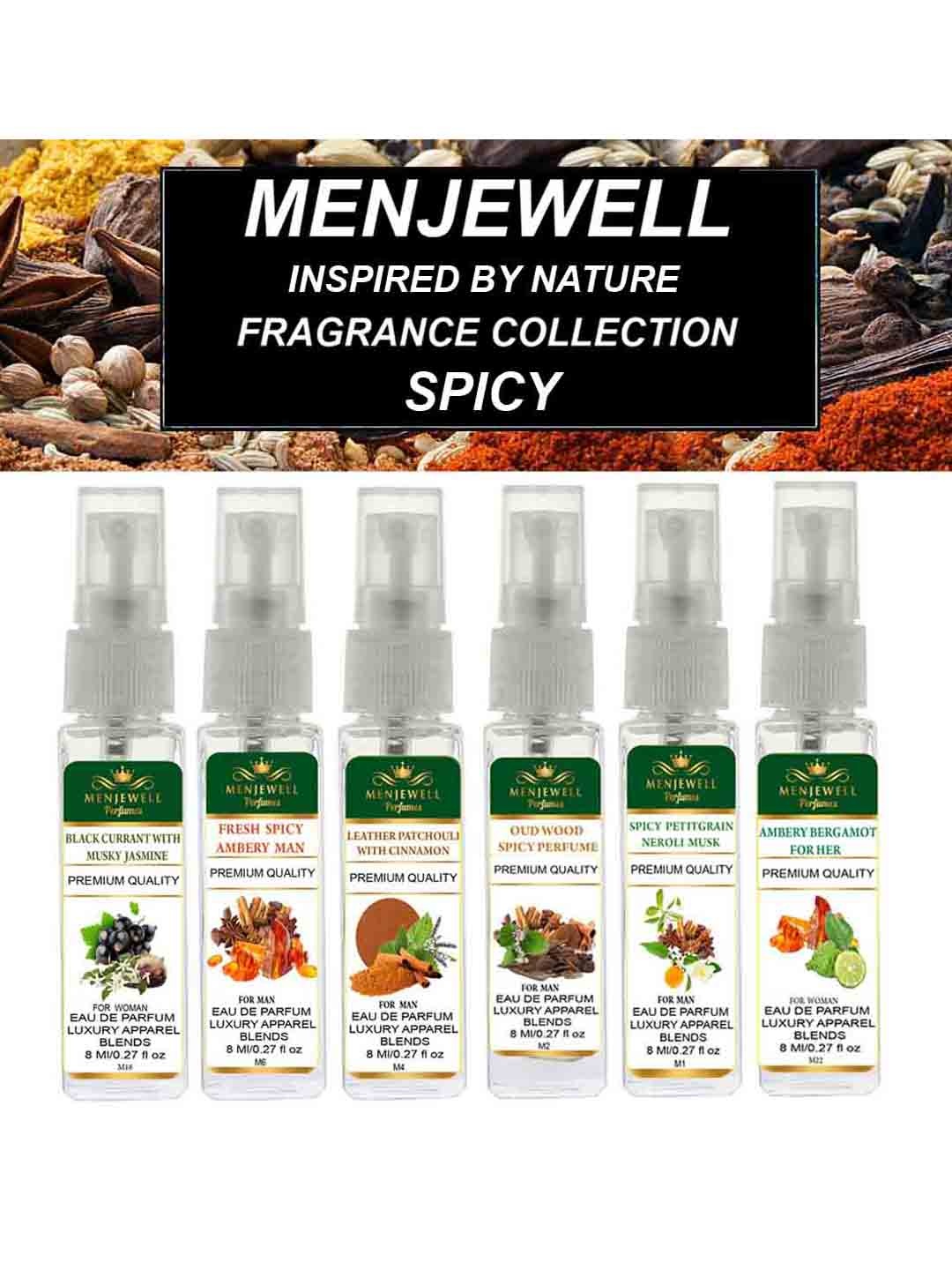 

Menjewell Set Of 6 Long Lasting Eau De Parfum 48ml, Yellow