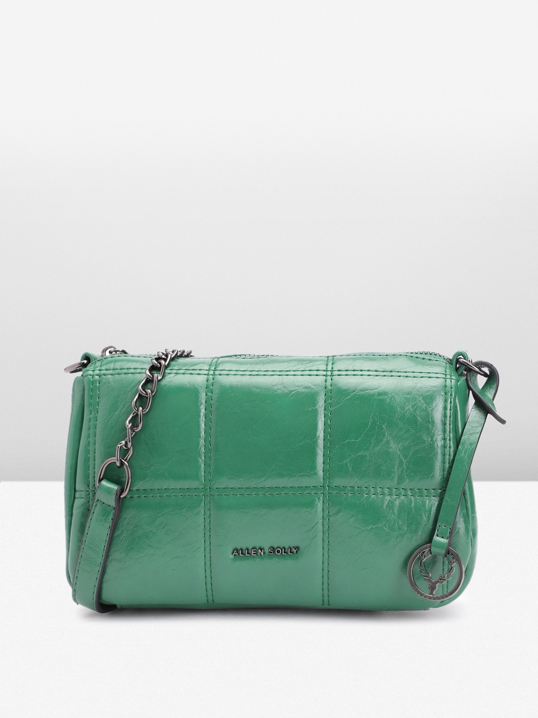 

Allen Solly Quilted Sling Bag, Green