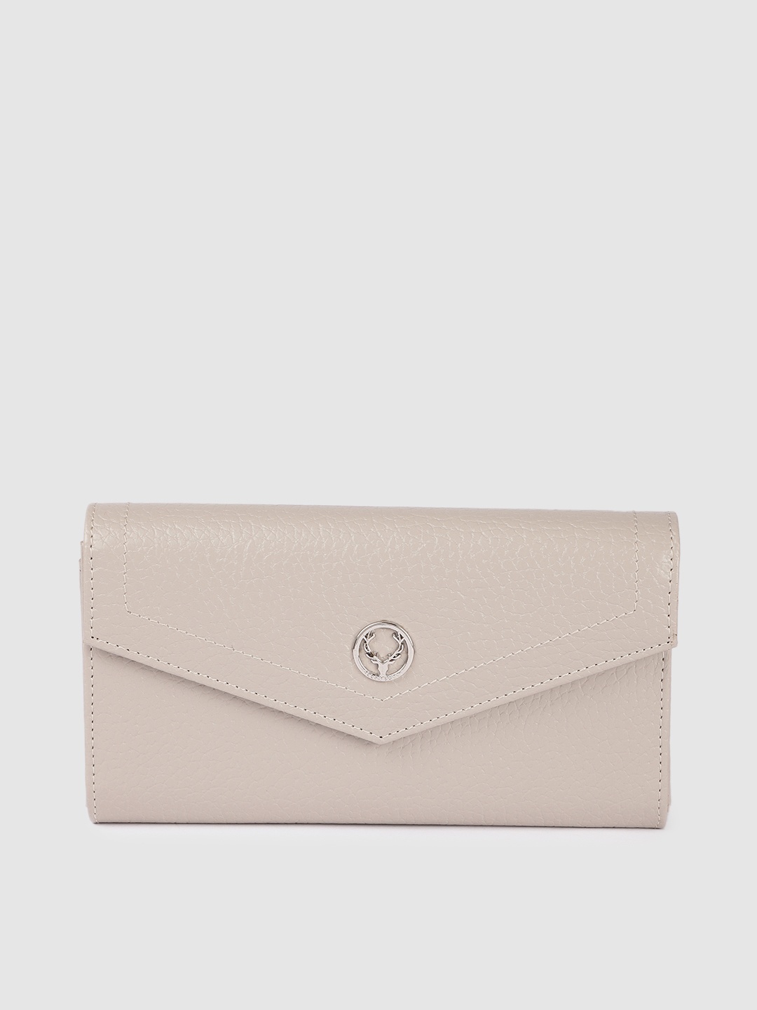 

Allen Solly Women Taupe Solid Envelope