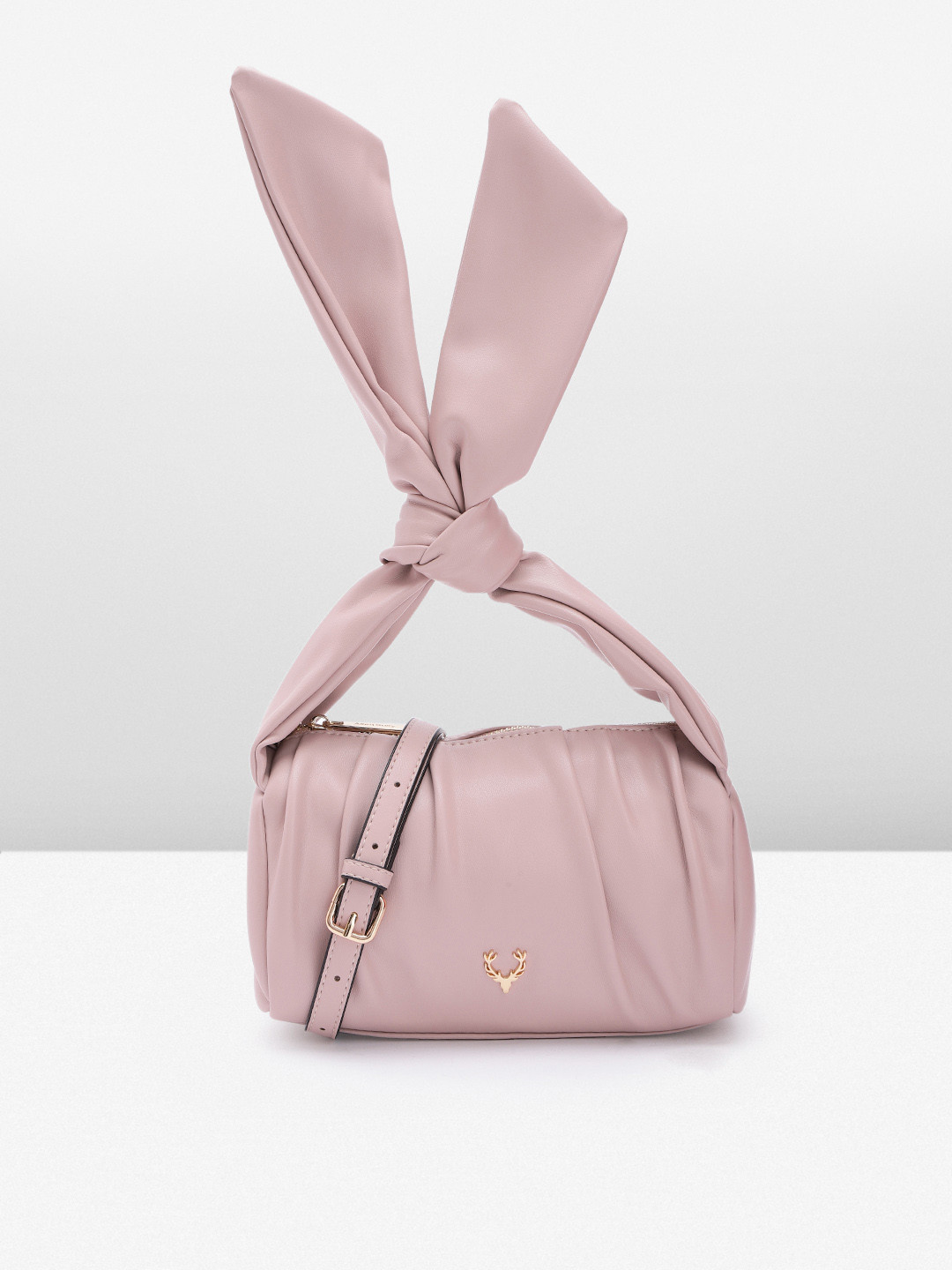 

Allen Solly Solid Handheld Bag, Pink