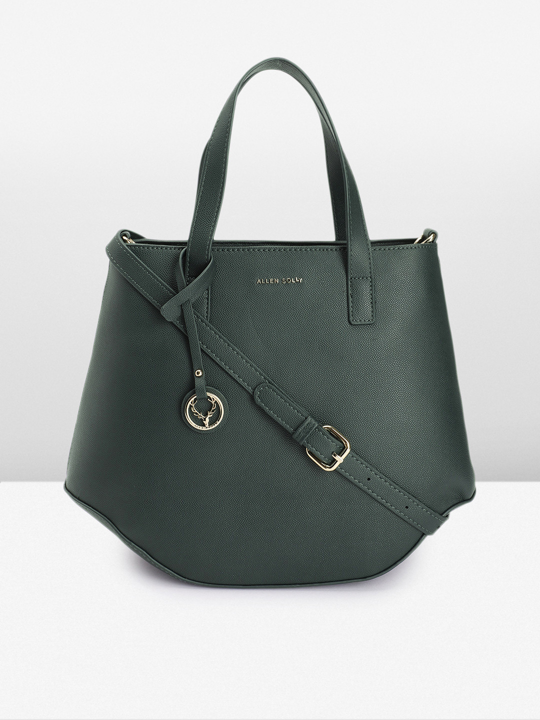 

Allen Solly Structured Handheld Bag, Green