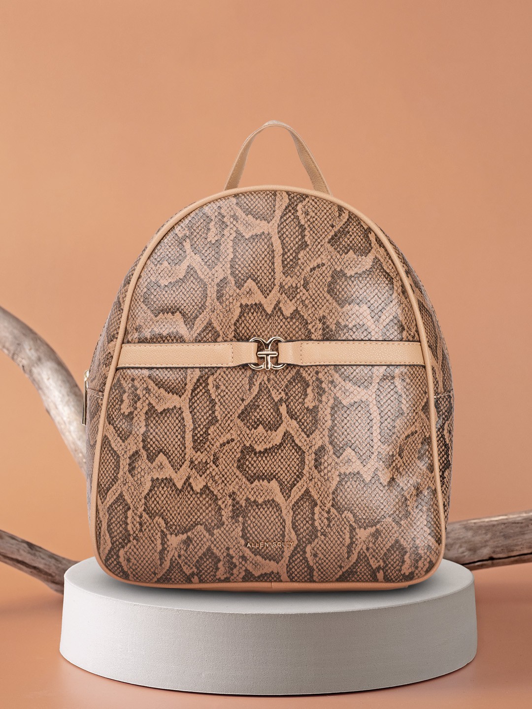 

Allen Solly Women Animal Printed Backpack, Beige