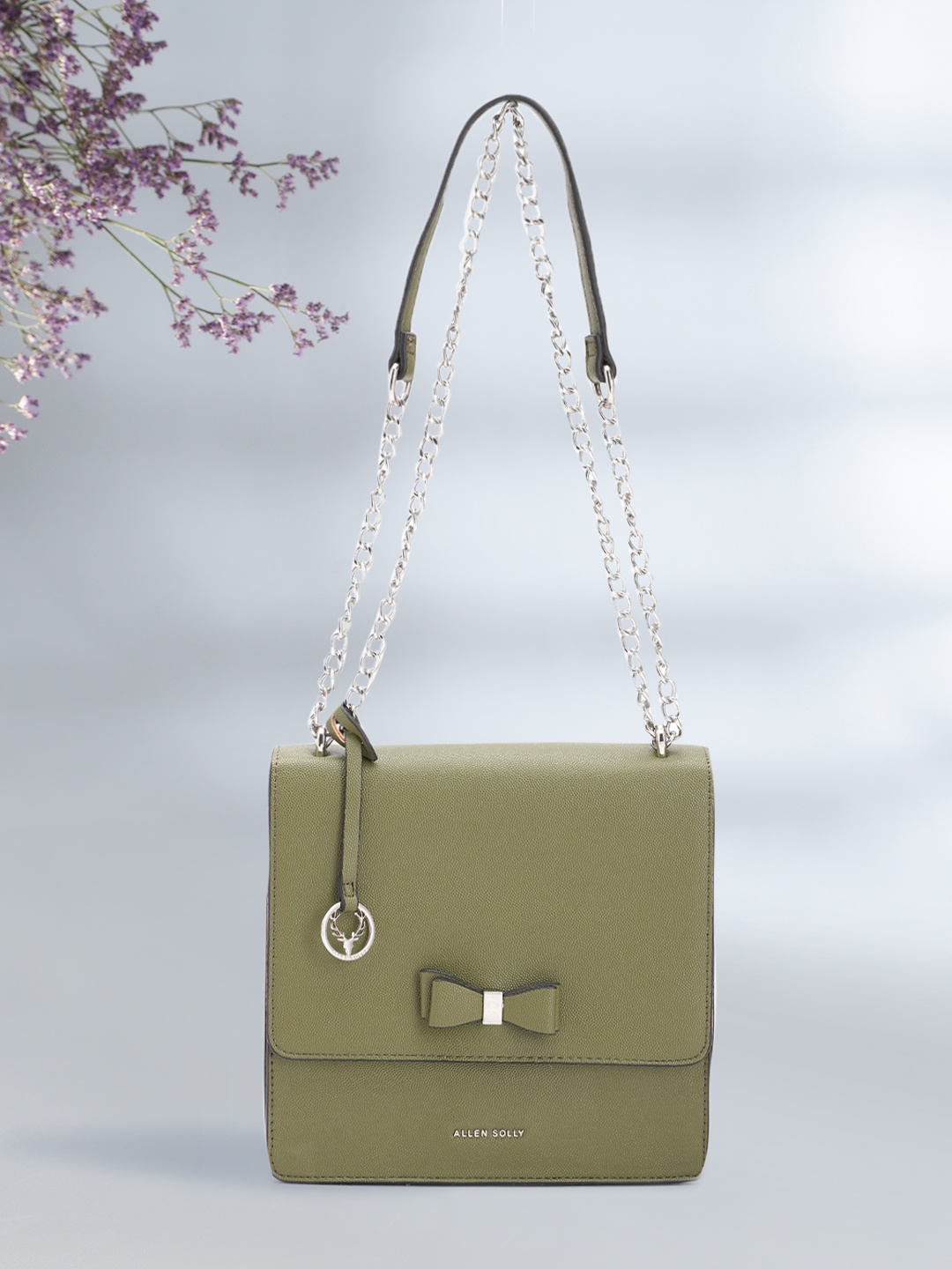 

Allen Solly Textured Shoulder Bag, Olive