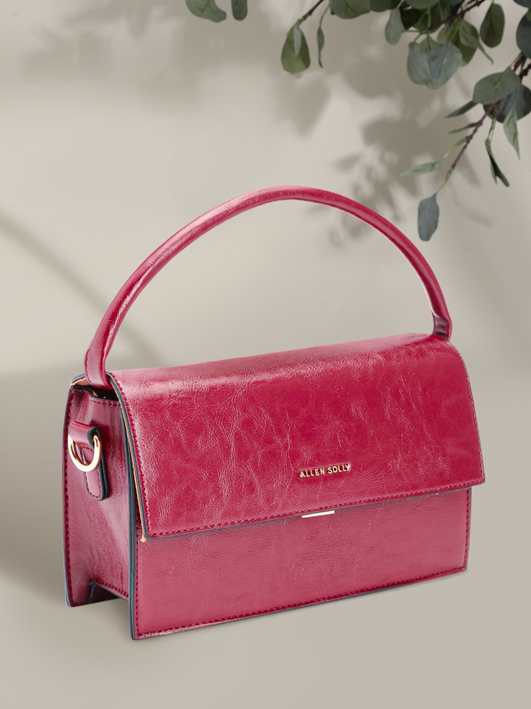 

Allen Solly Women Solid Satchel, Red