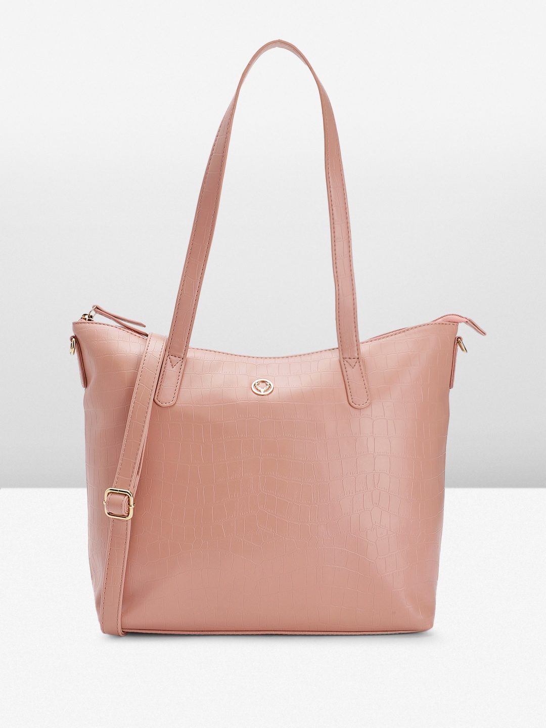

Allen Solly Textured Structured Shoulder Bag, Pink