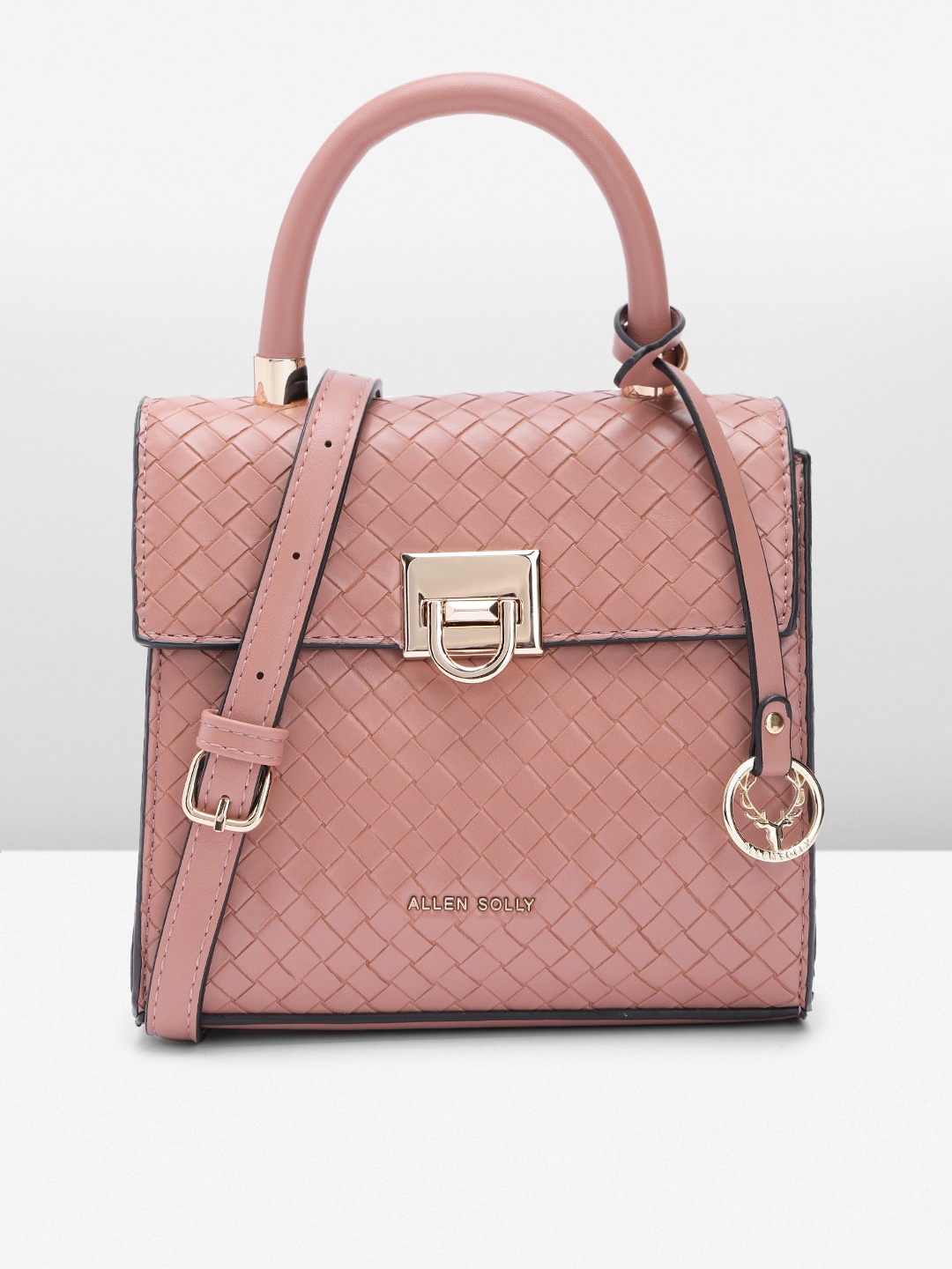 

Allen Solly Quilted Satchel, Pink