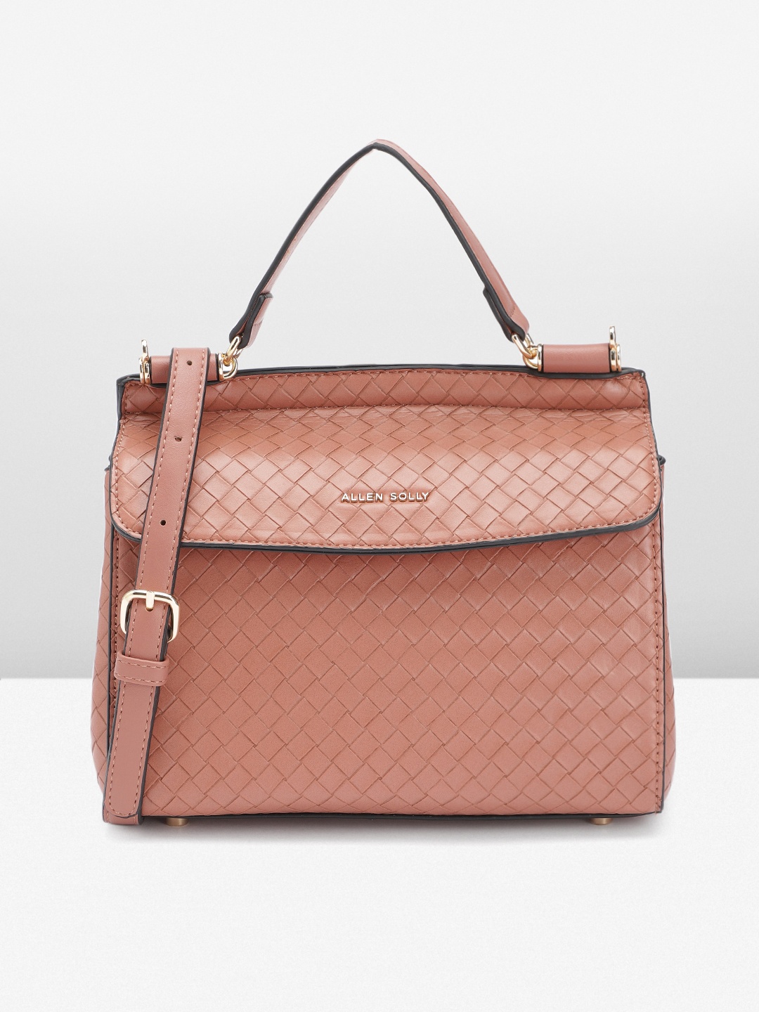

Allen Solly Structured Satchel, Brown
