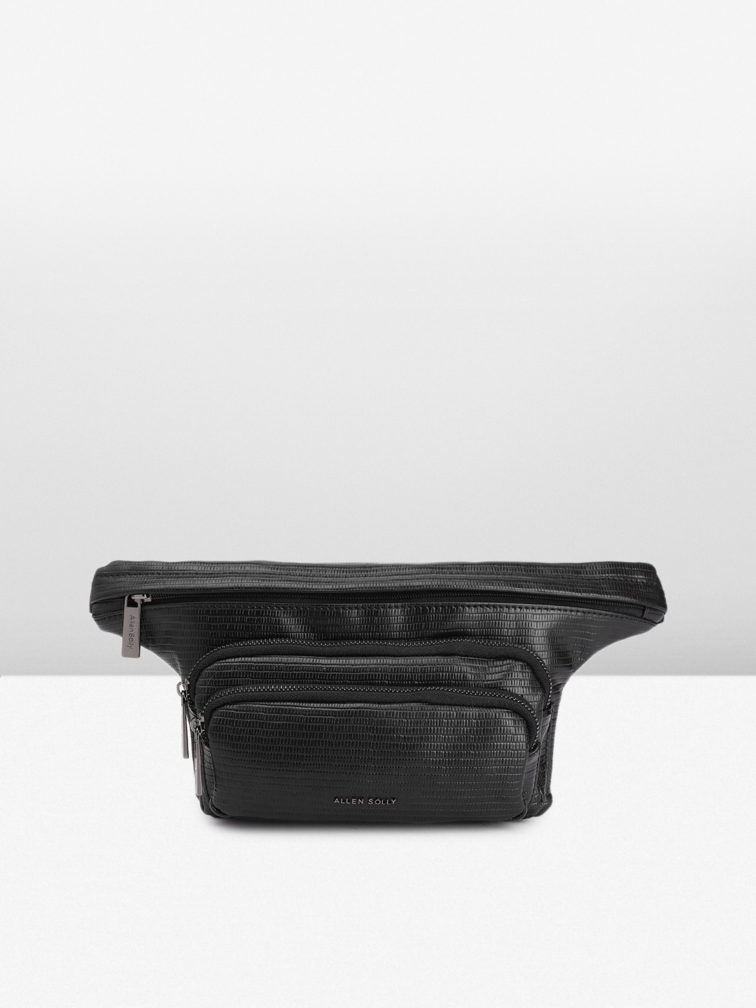 

Allen Solly Women Textured Waist Pouch, Black