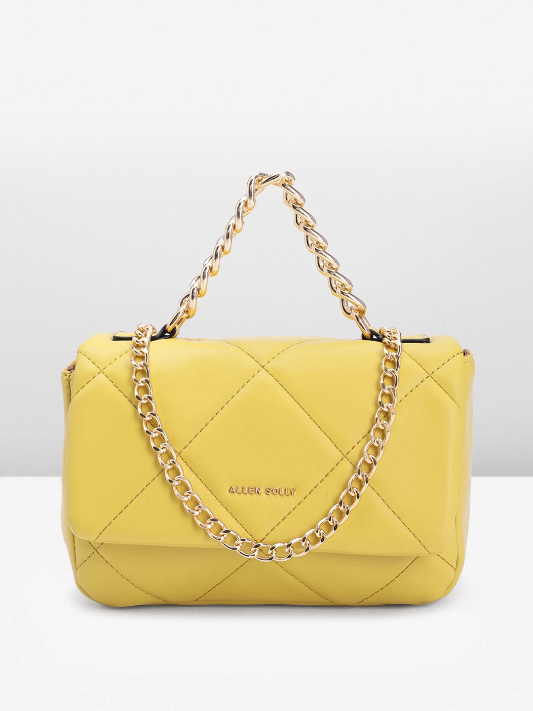 

Allen Solly Quilted Sling Bag, Yellow