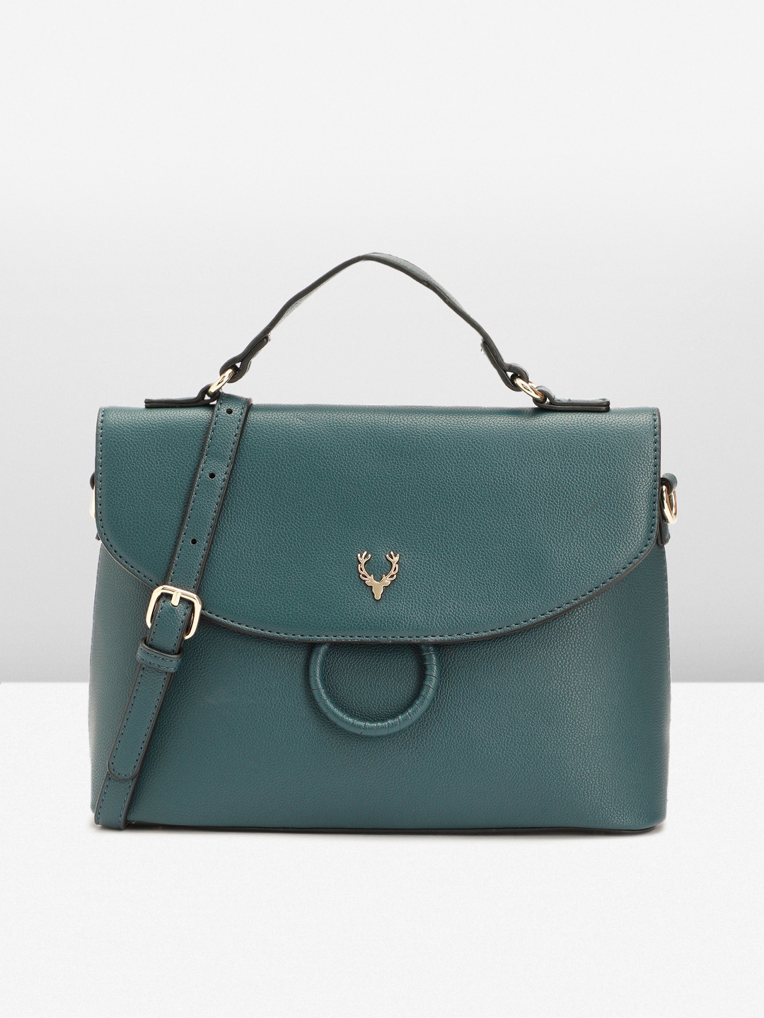 

Allen Solly Structured Satchel, Teal