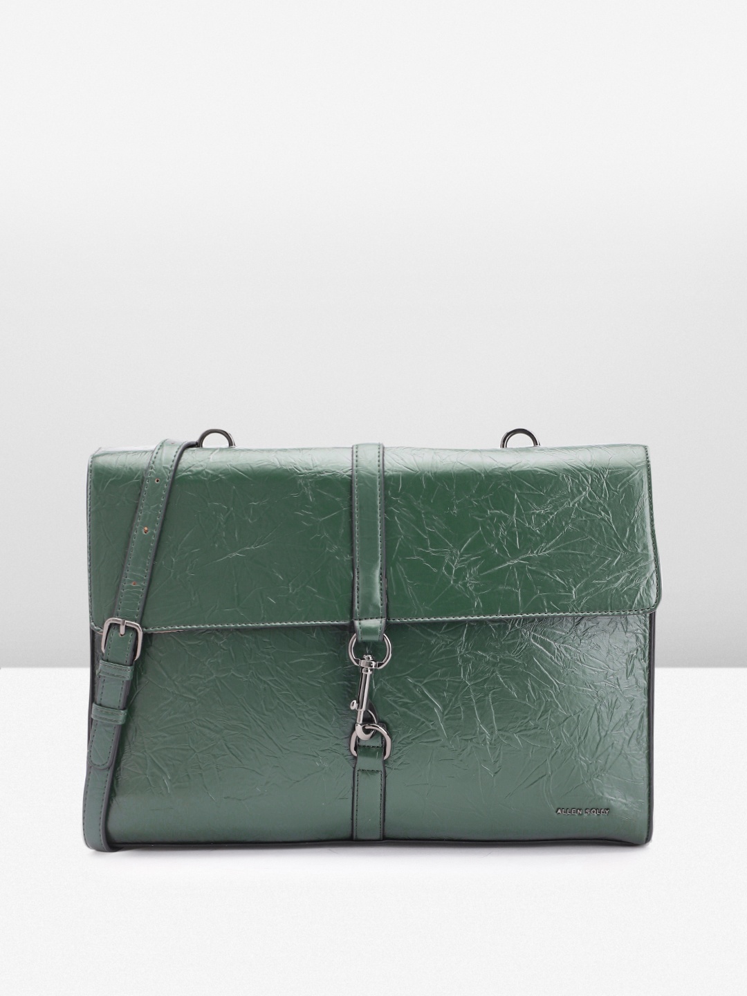 

Allen Solly Textured Laptop Bag, Green