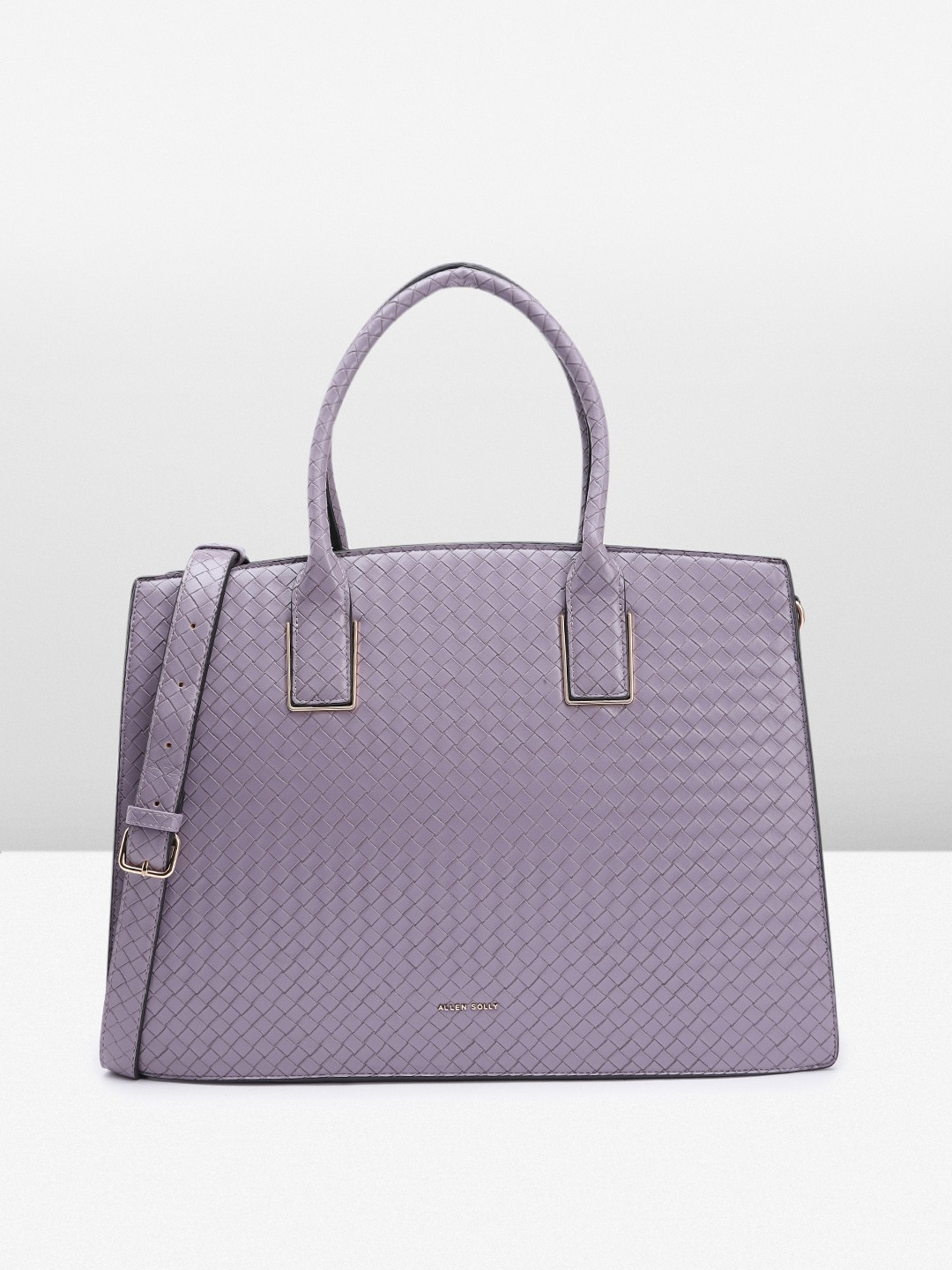

Allen Solly Women Textured Handheld Bag, Purple