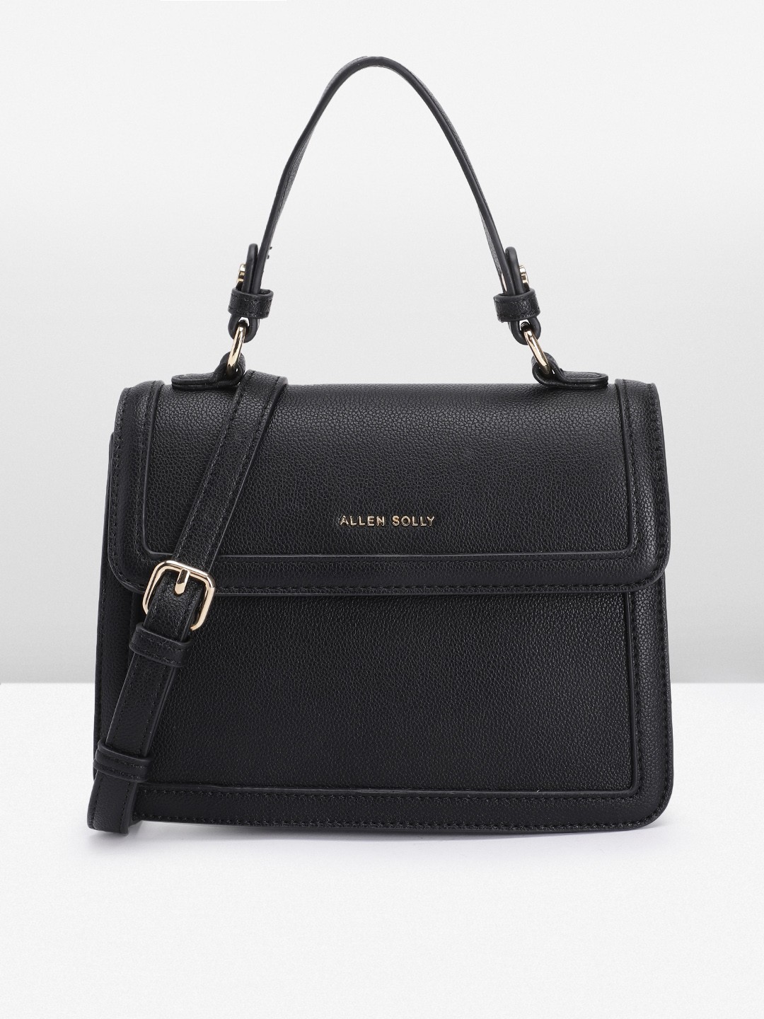 

Allen Solly Women Solid Satchel, Black