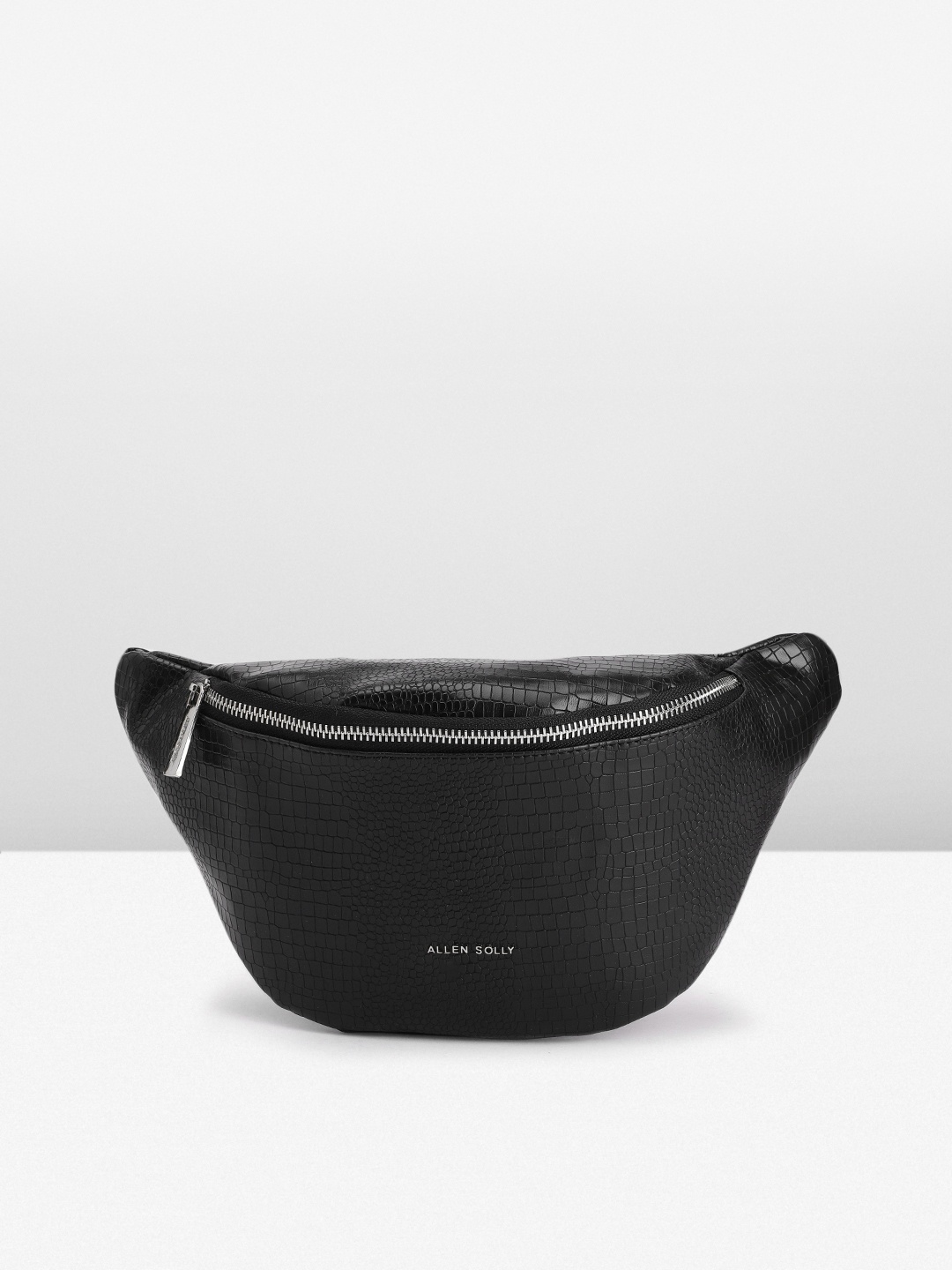 

Allen Solly Women Textured Waist Pouch, Black