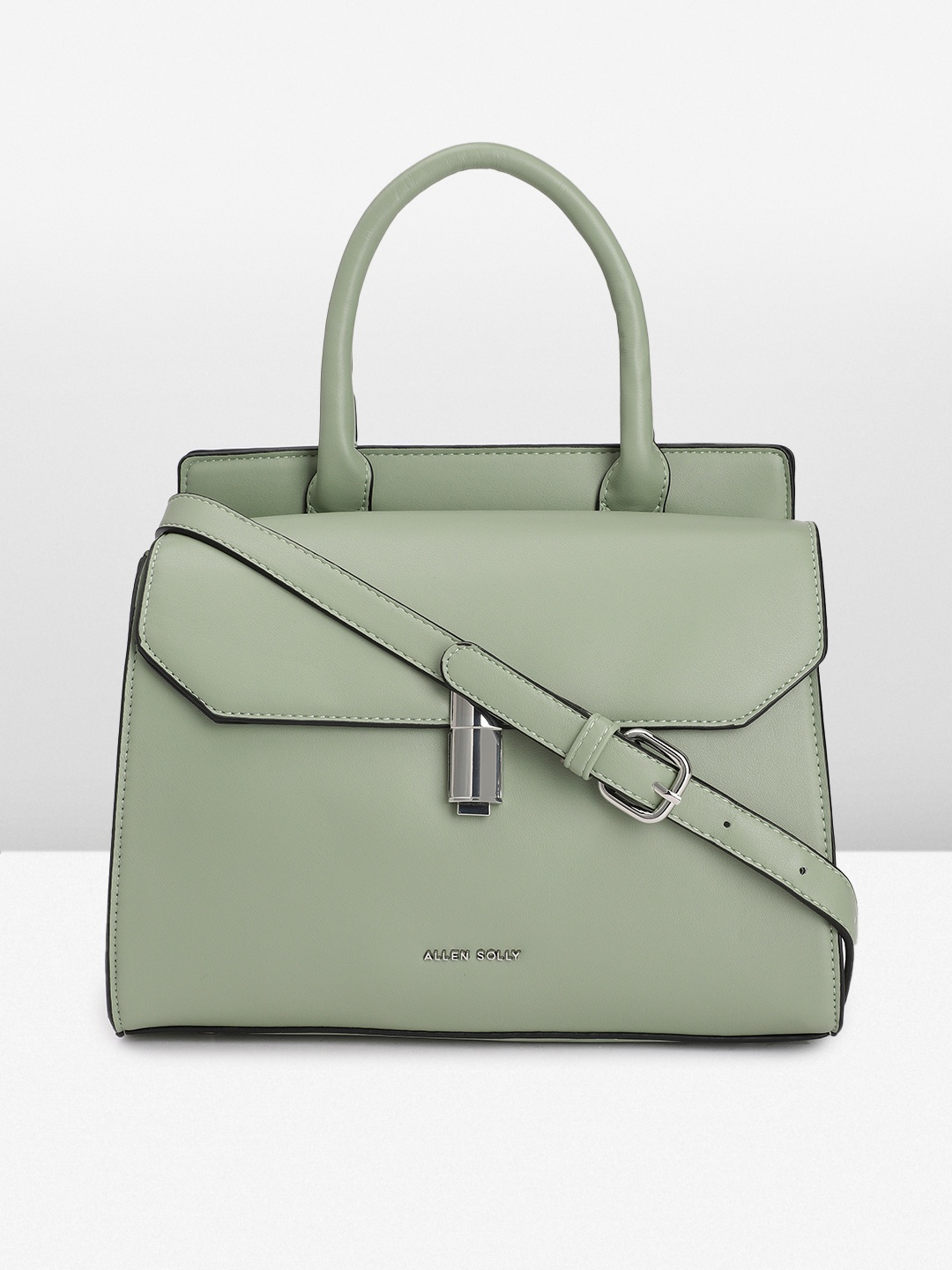 

Allen Solly Solid Satchel, Green