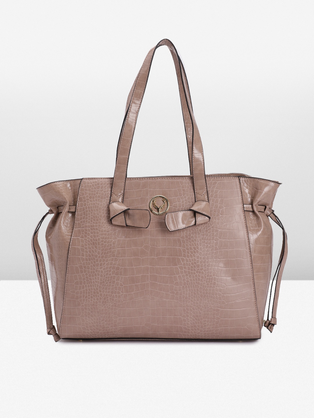 Allen Solly Textured Shoulder Bag, Pink