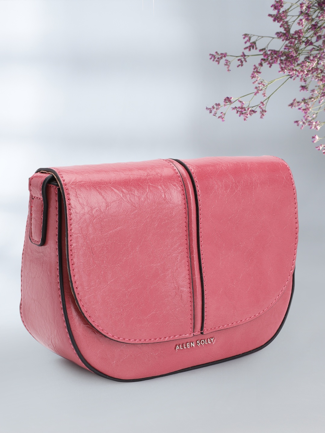 

Allen Solly Structured Sling Bag, Fuchsia