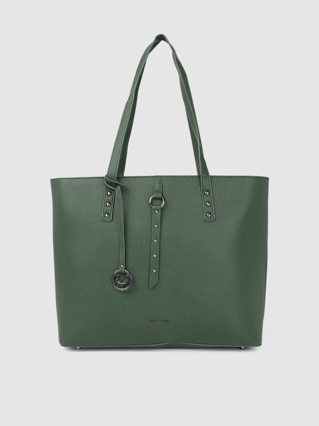 

Allen Solly Women Green Solid Structured Shoulder Bag