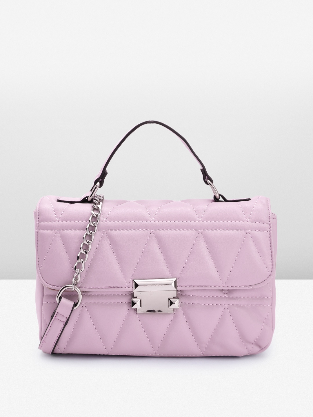 

Allen Solly Quilted Satchel, Lavender