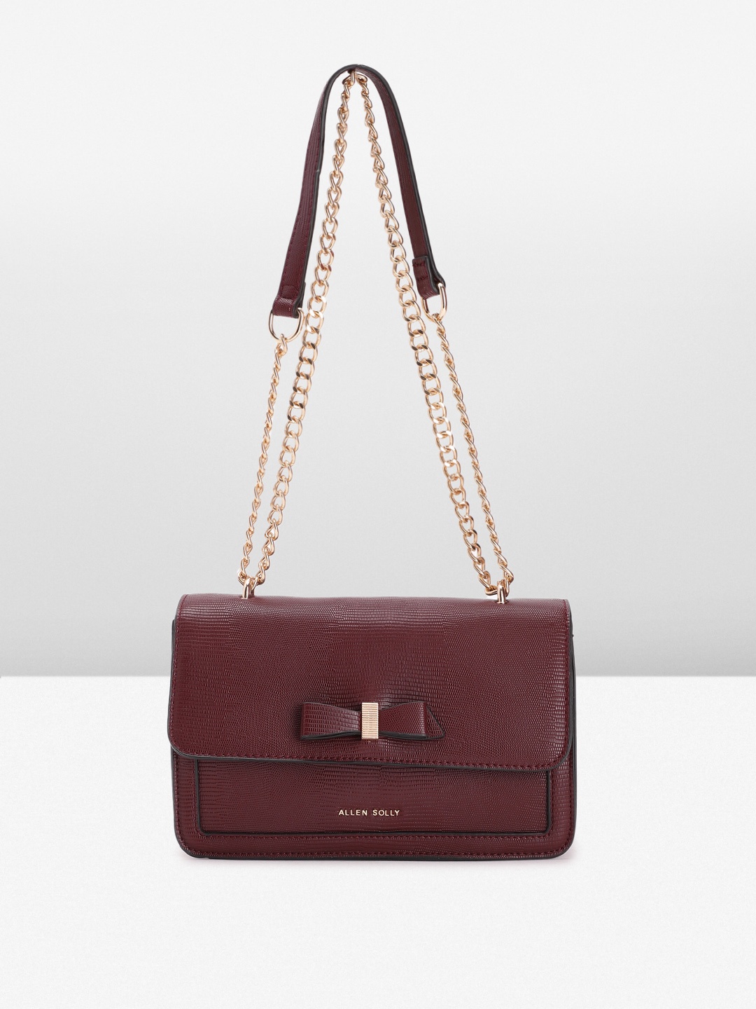 

Allen Solly Structured Shoulder Bag, Burgundy