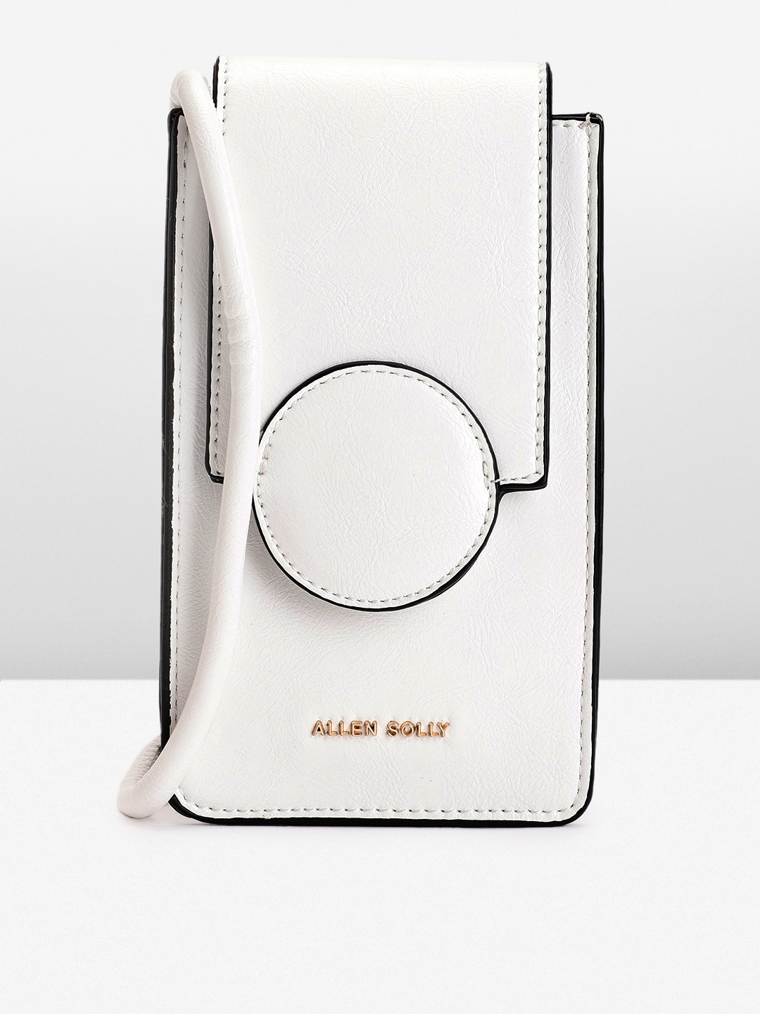

Allen Solly Textured Structured Sling Bag, White