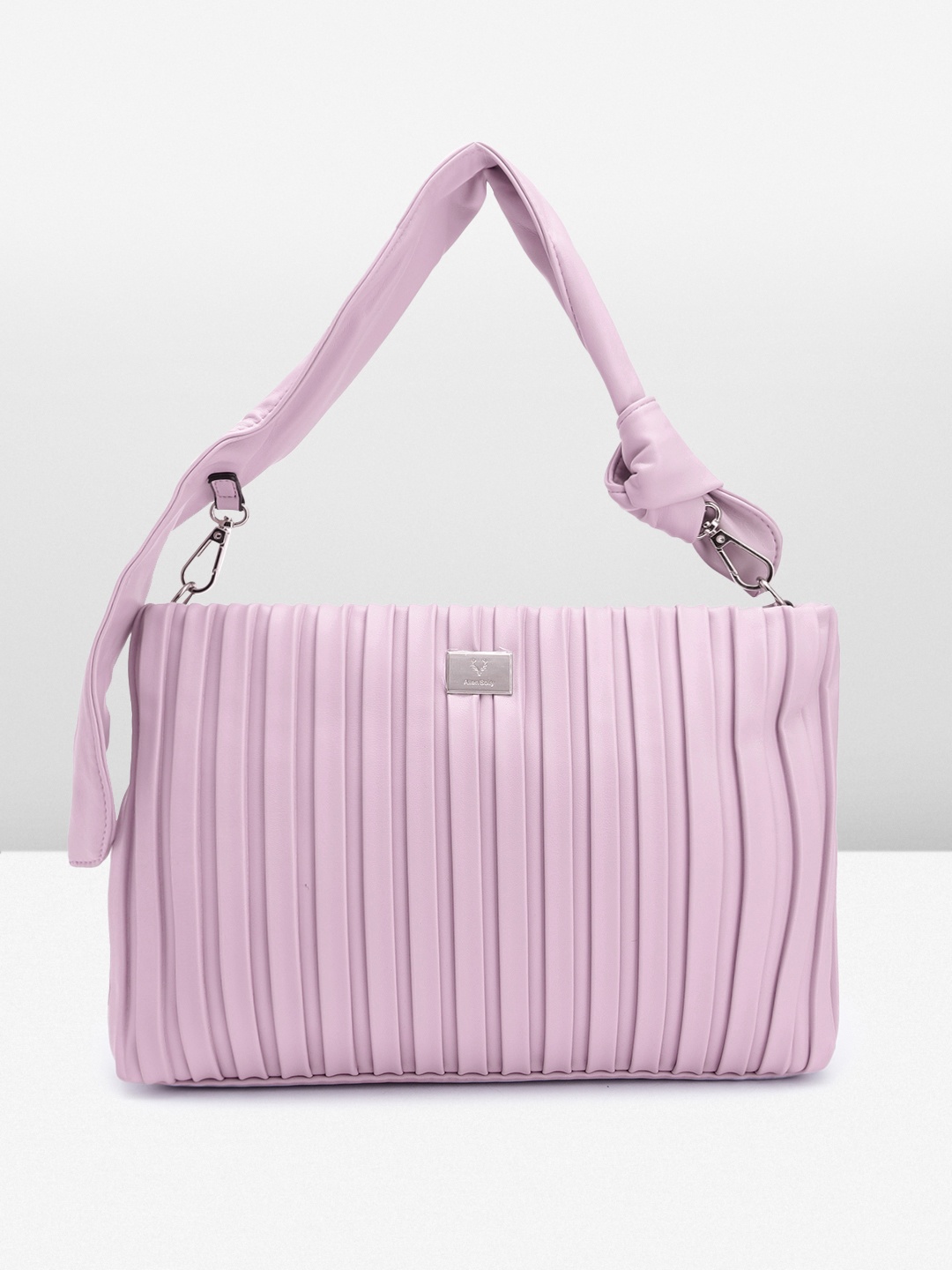 

Allen Solly Self-Striped Design Handheld Bag, Lavender
