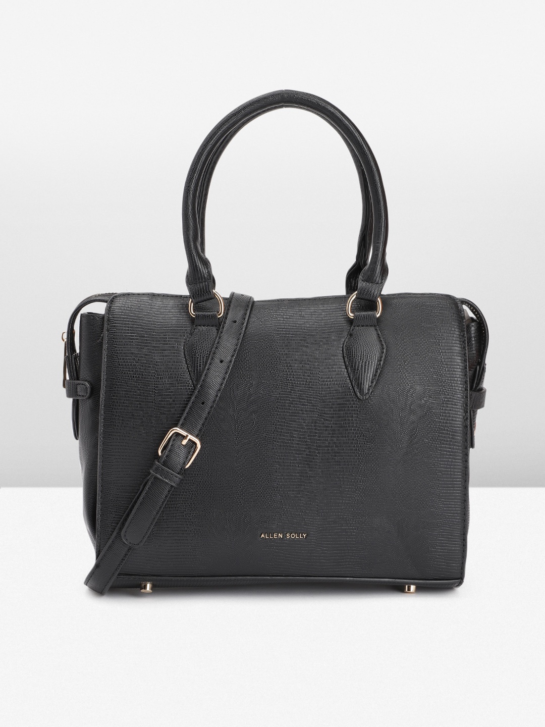 

Allen Solly Women Textured Handheld Bag, Black