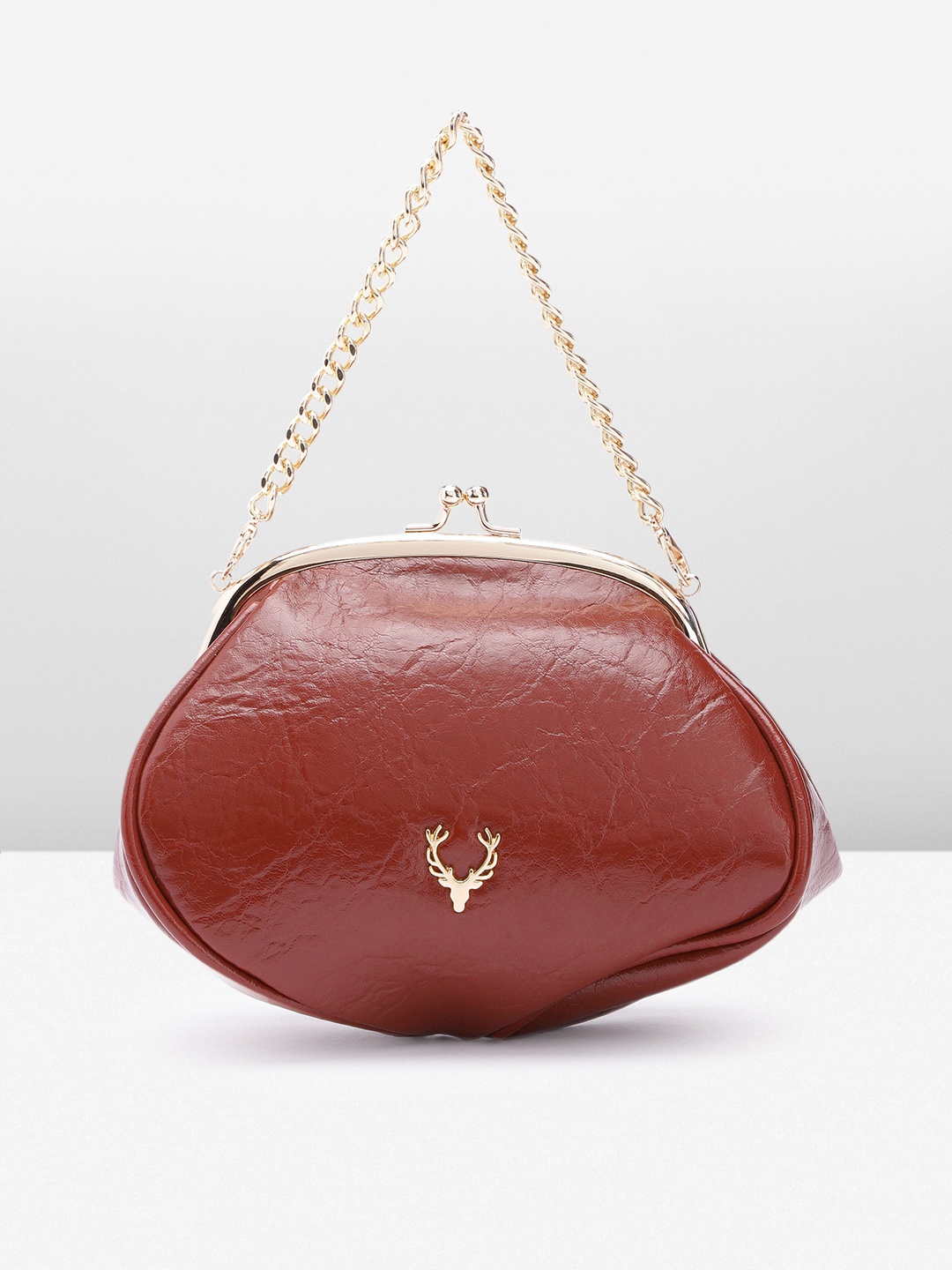 

Allen Solly Solid Clutch, Brown