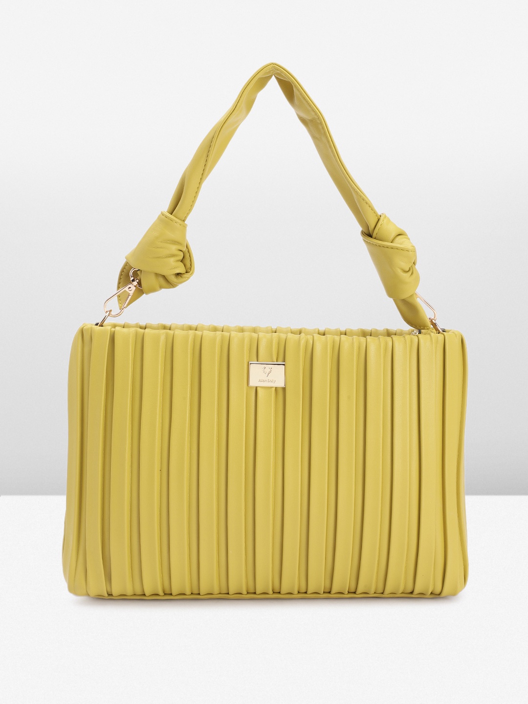 

Allen Solly Self Striped Shoulder Bag, Yellow