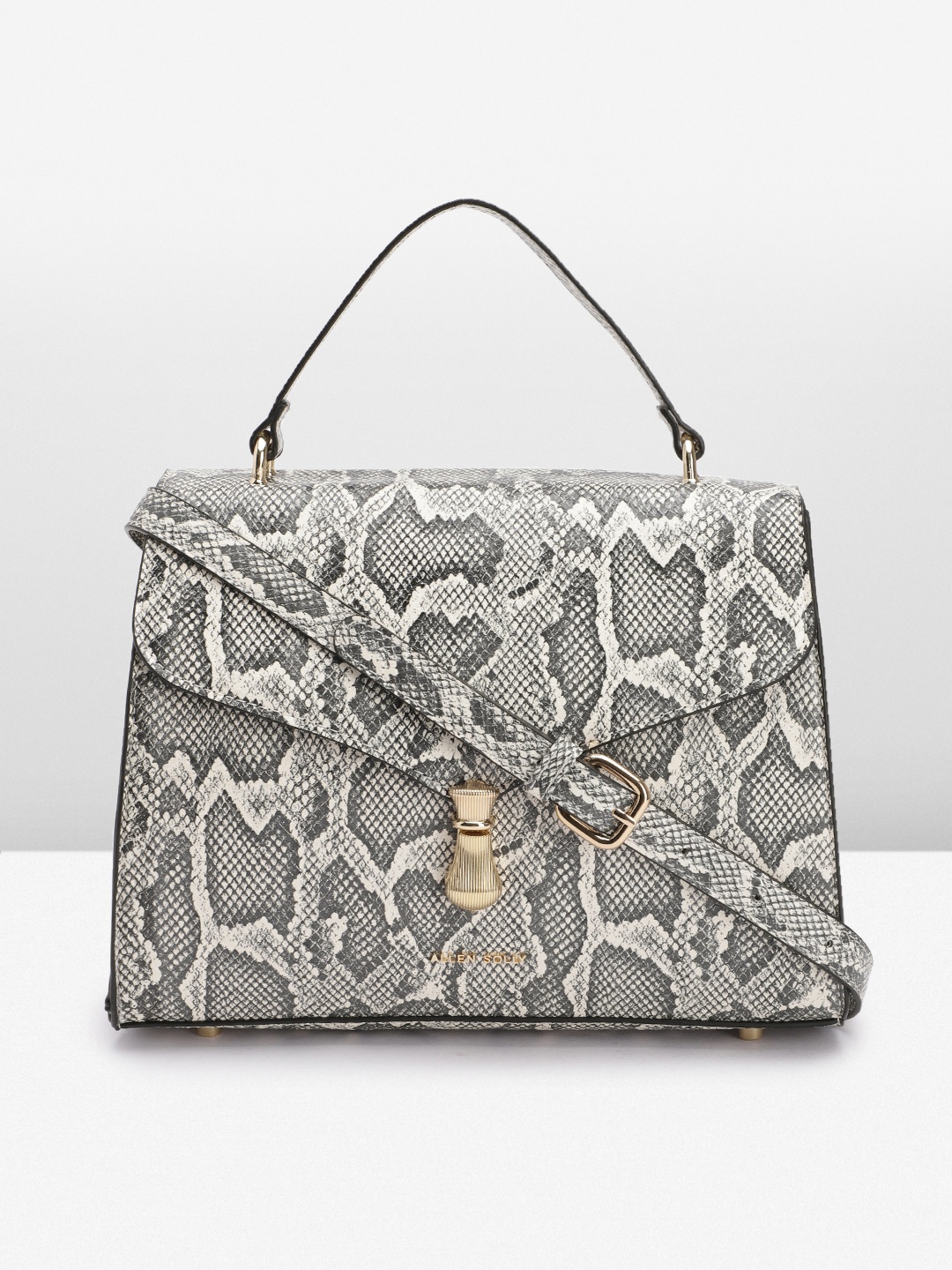 

Allen Solly Snake Printed Satchel, Off white