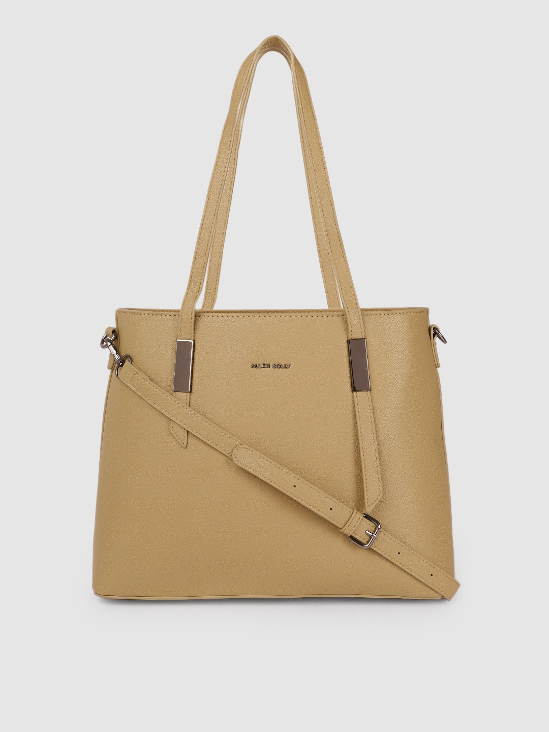 

Allen Solly Khaki Solid Structured Shoulder Bag