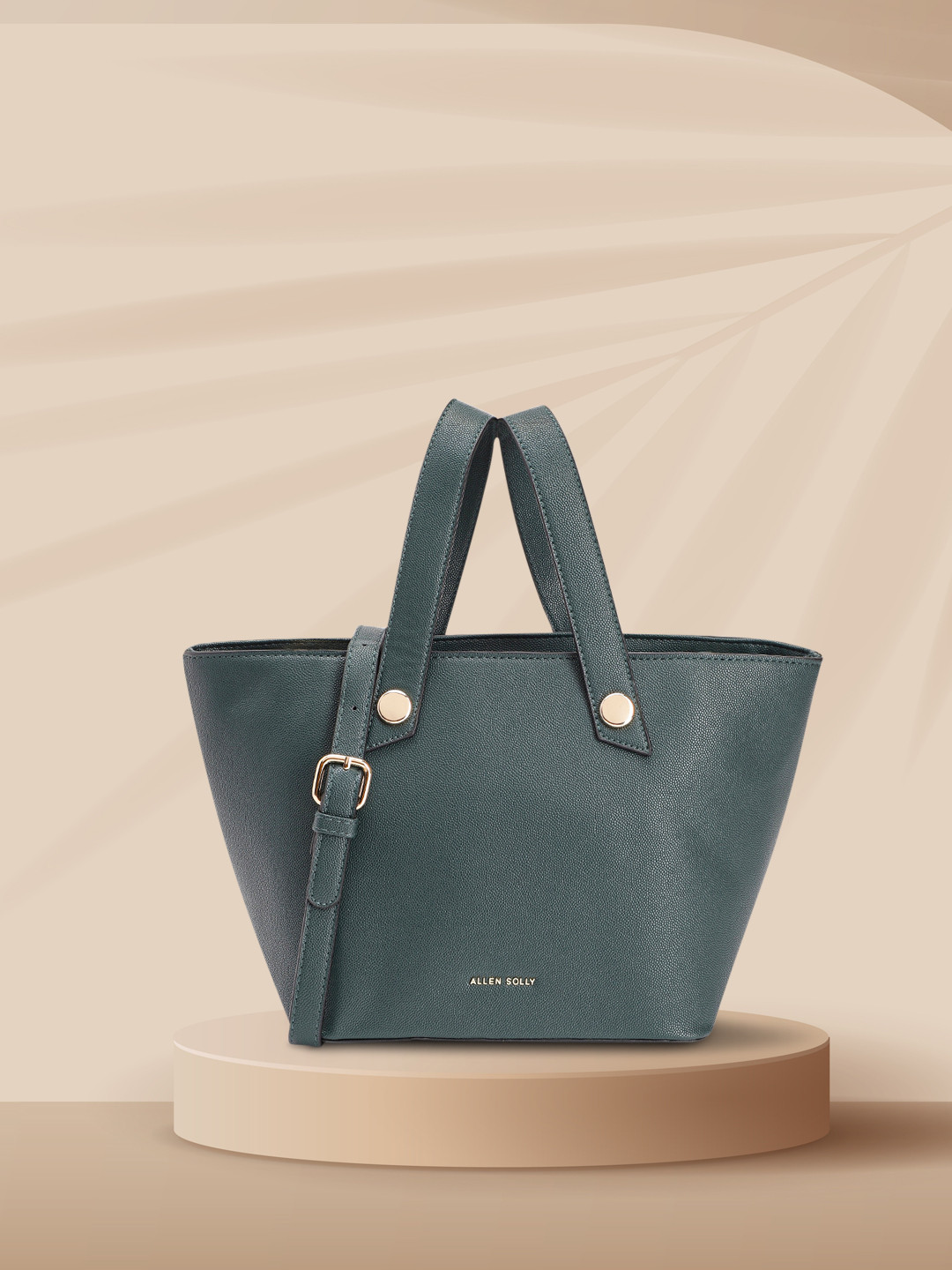 

Allen Solly Women Solid Handheld Bag, Green