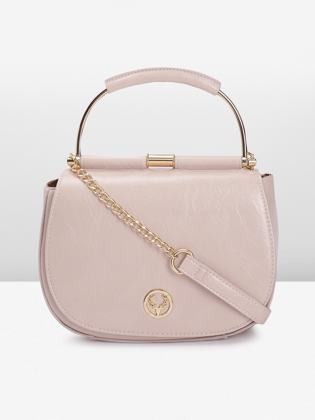 

Allen Solly Structured Satchel, Pink