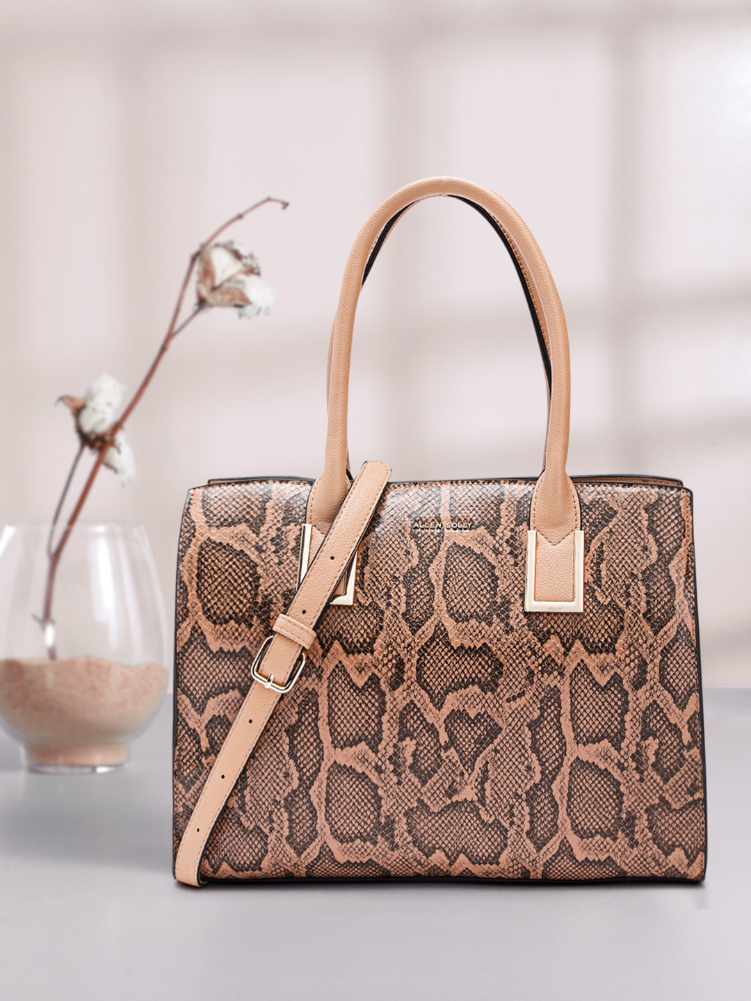 

Allen Solly Animal Printed Shoulder Bag, Brown