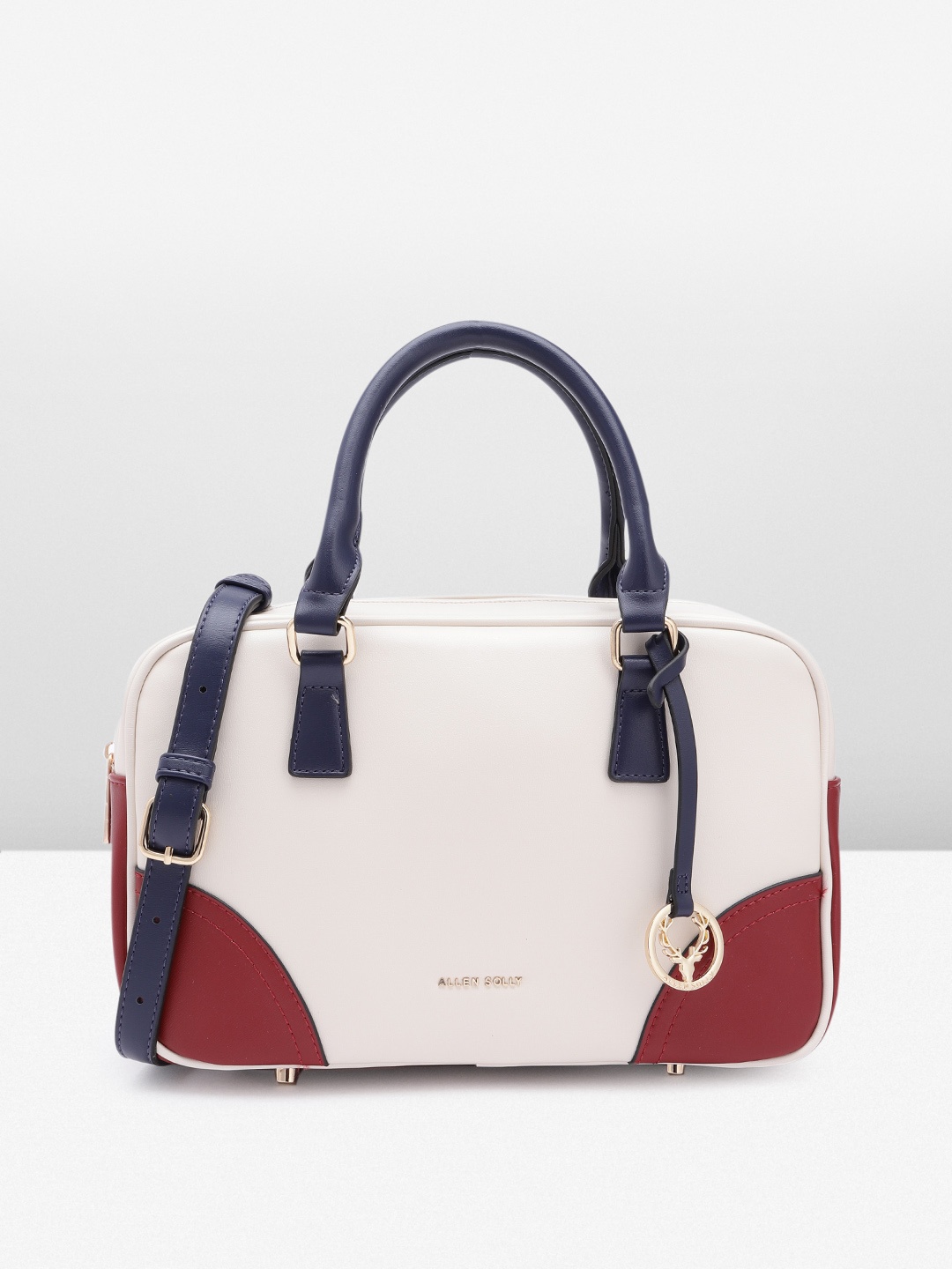 

Allen Solly Structured Handheld Bag, Off white