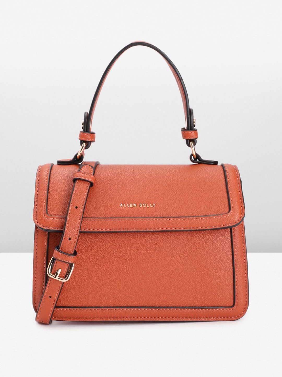 

Allen Solly Structured Satchel, Rust