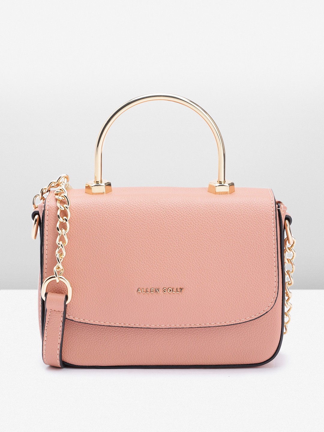 

Allen Solly Solid Satchel, Pink