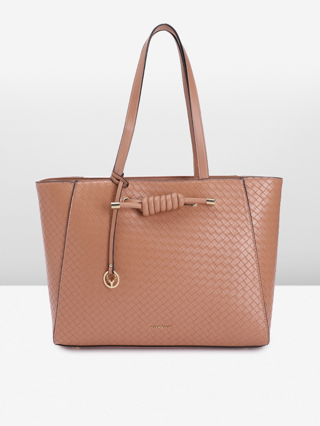 

Allen Solly Woven Design Structured Shoulder Bag, Rose