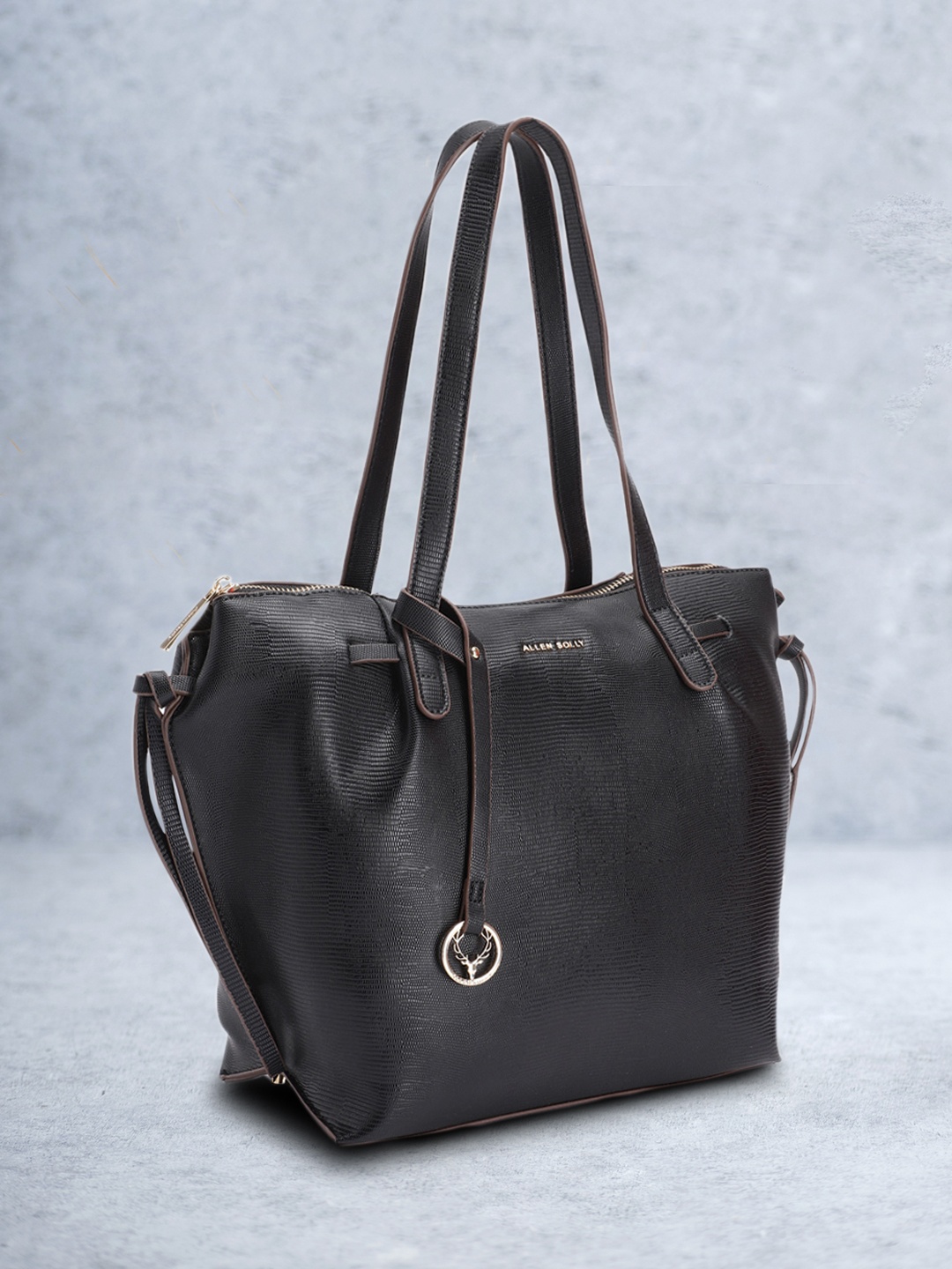 

Allen Solly Textured Shoulder Bag, Black