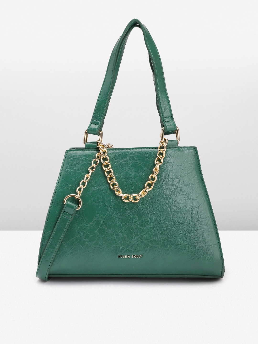 

Allen Solly Women Solid Handheld Bag, Green